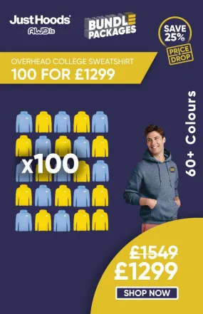 100-Overhead College Hooded Sweatshirt-1299 - Banksford UK