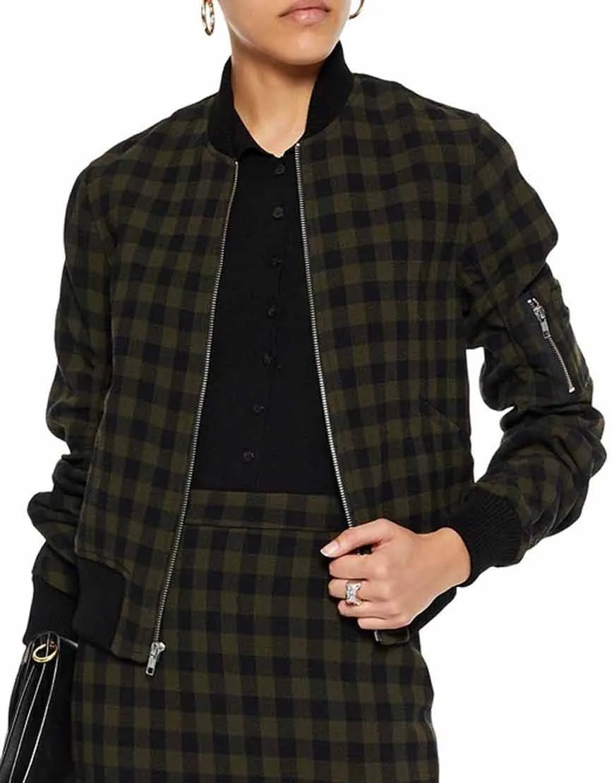 13 Reasons Why S04 Inde Navarrette Checkered Jacket | Ujackets.com