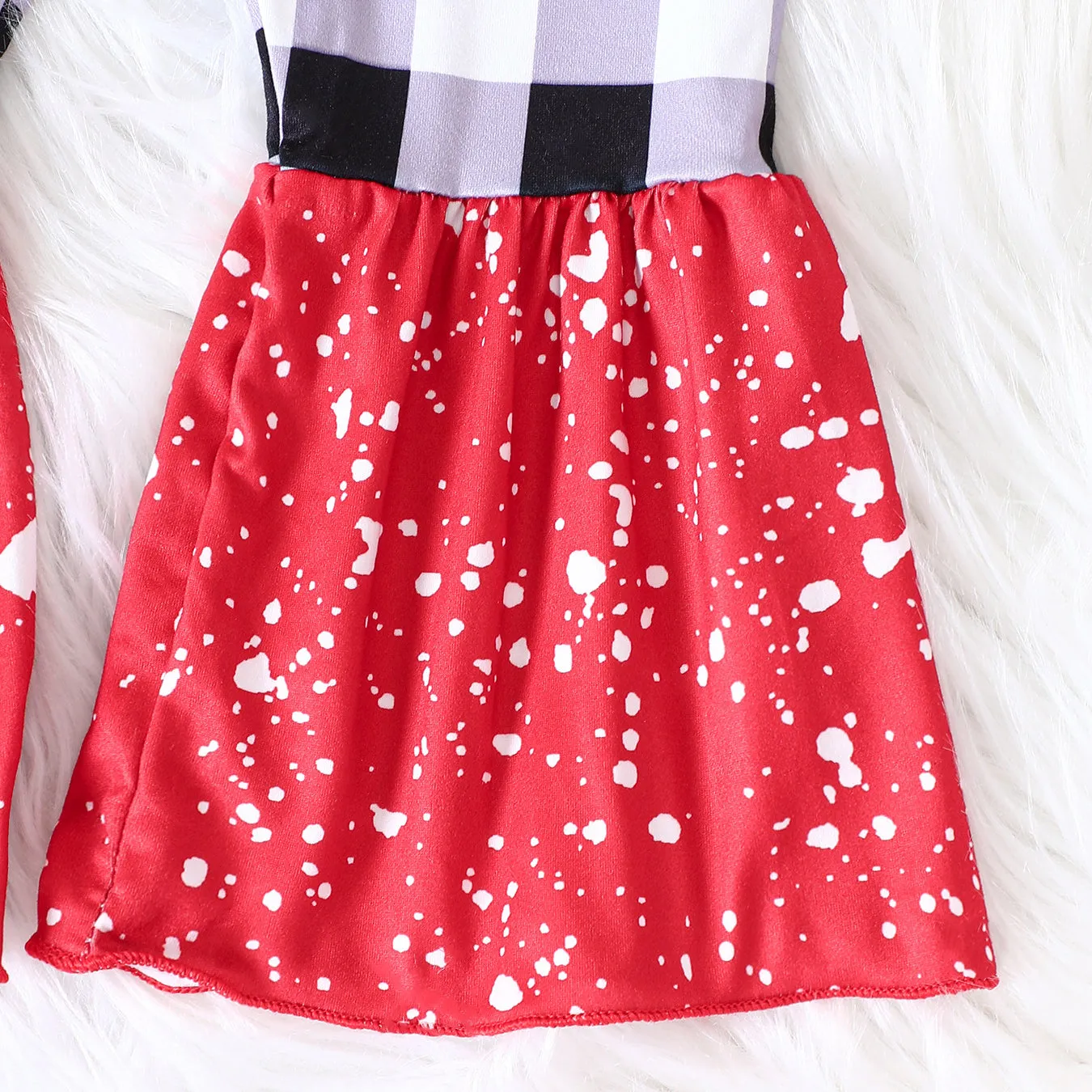 2 Pieces Set Baby Kid Girls Christmas Letters Print Tops And Checked Pants Wholesale 23101534