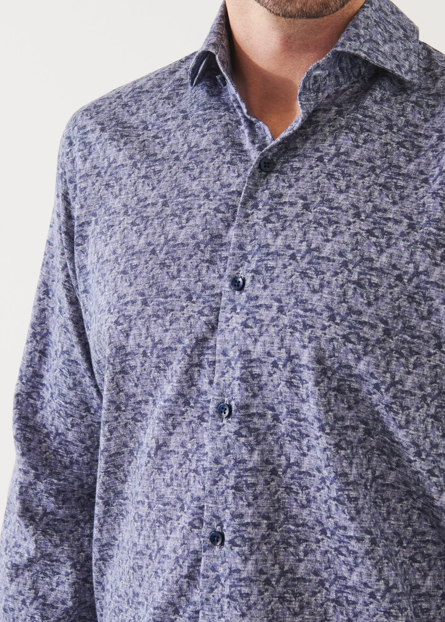 ABSTRACT PRINT COTTON SHIRT