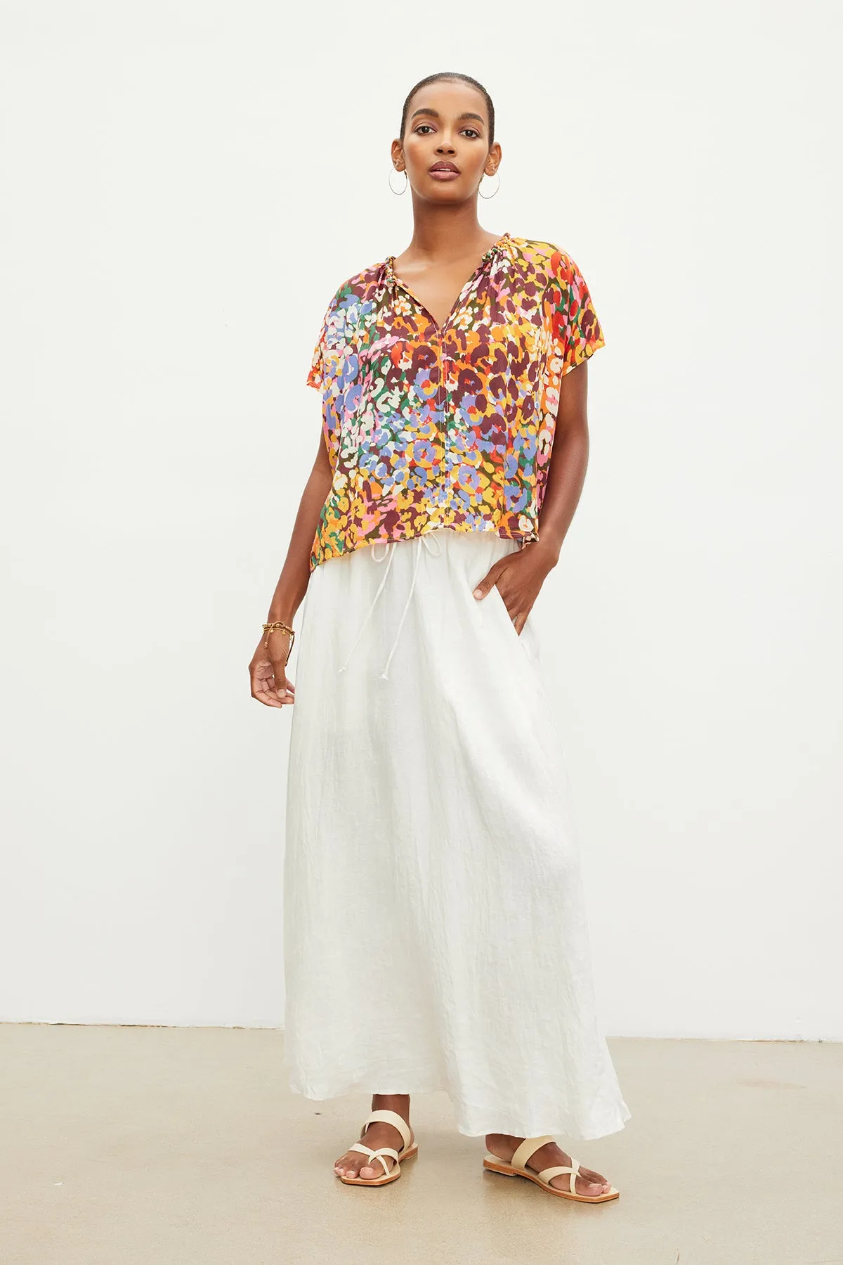 BAILEY LINEN MAXI SKIRT