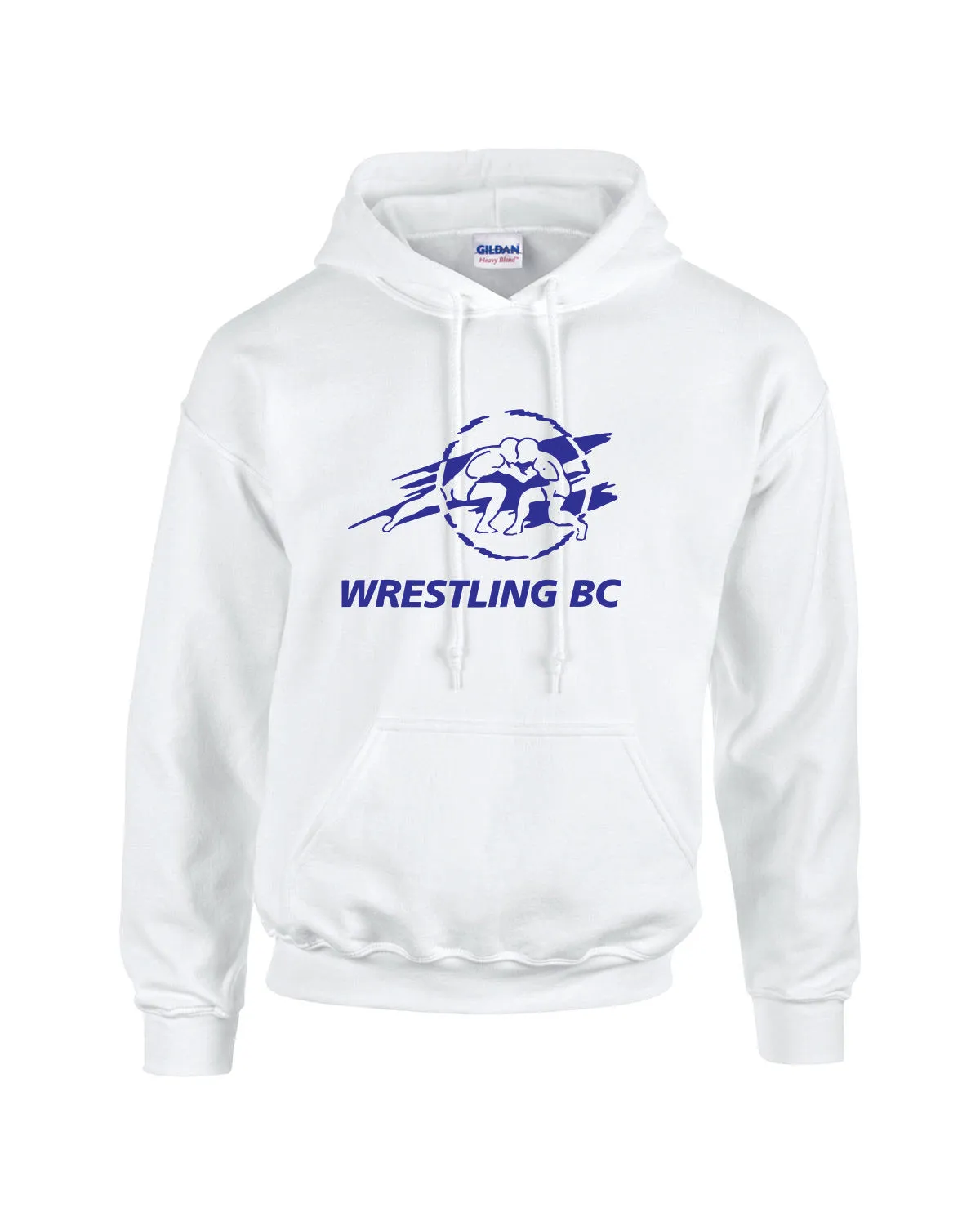 BC WRESTLING White Adult and Youth Hoodie