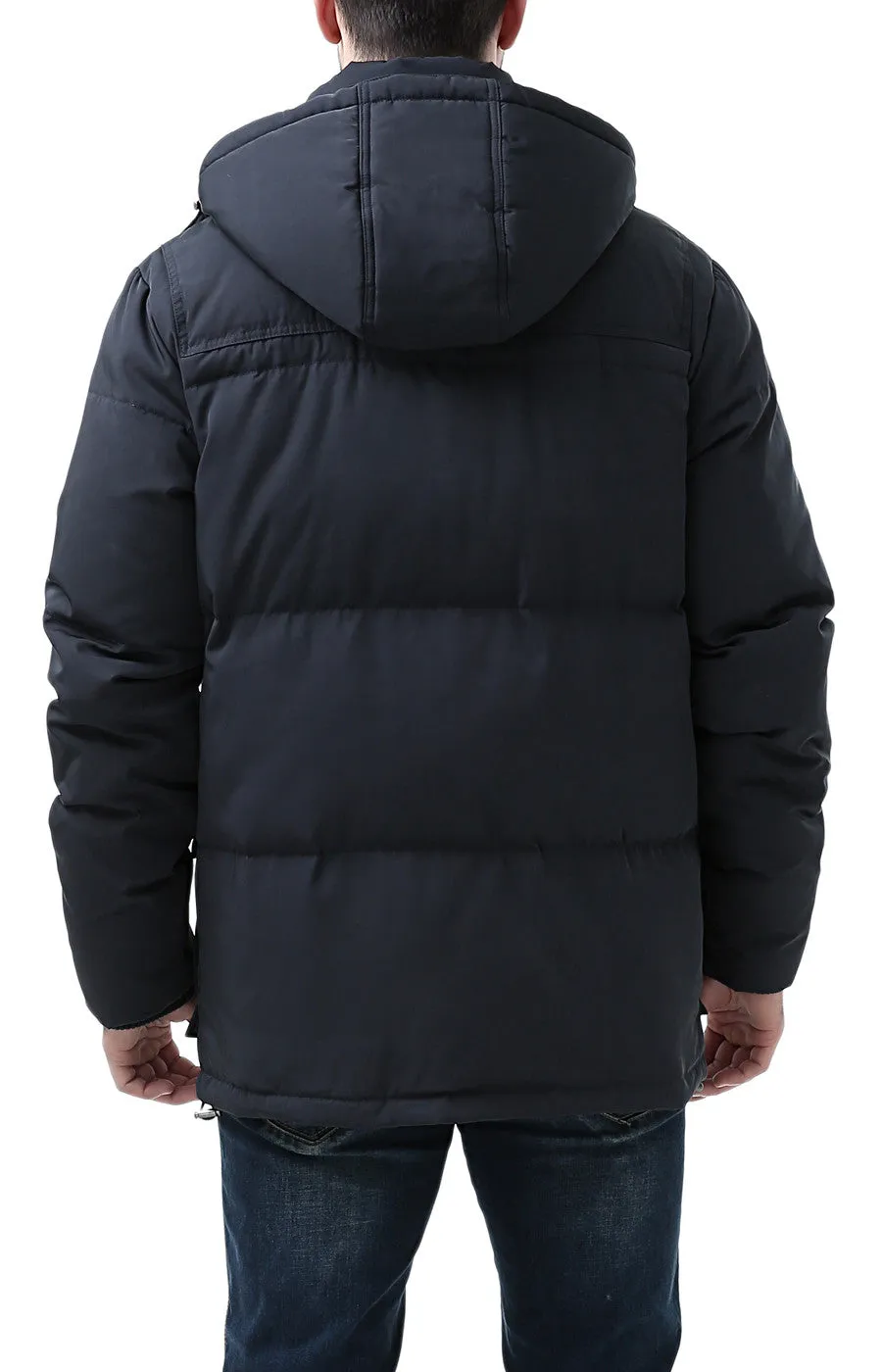 BGSD Men's Connor Hooded Waterproof Toggle Down Parka Coat