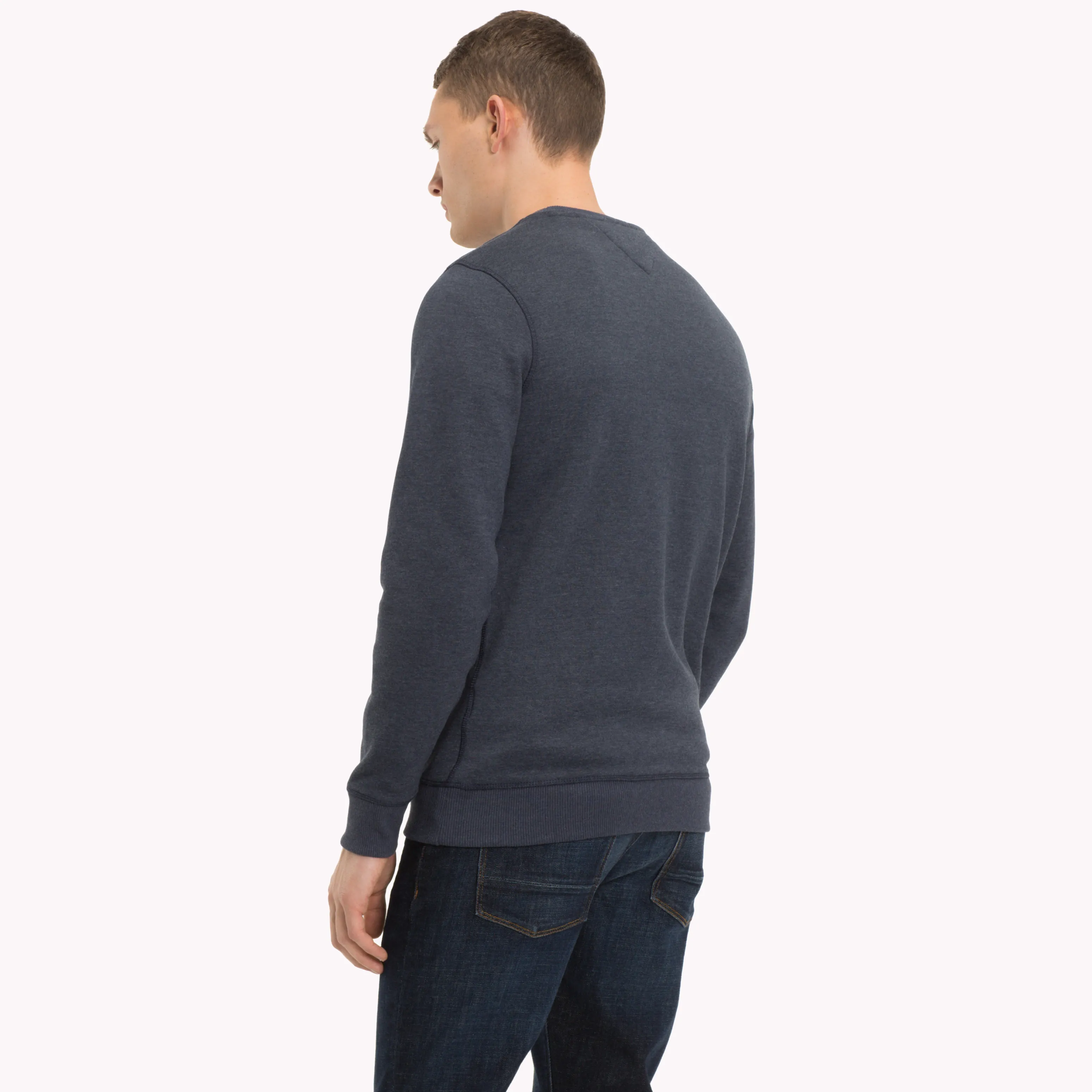 Blue Regular Fit Fleece Sweatshirt | Sweatshirts & Hoodies | Tommy Hilfiger