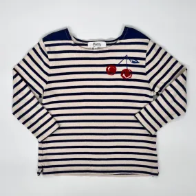 Bonpoint Blue And White Stripe Top: 4 Years