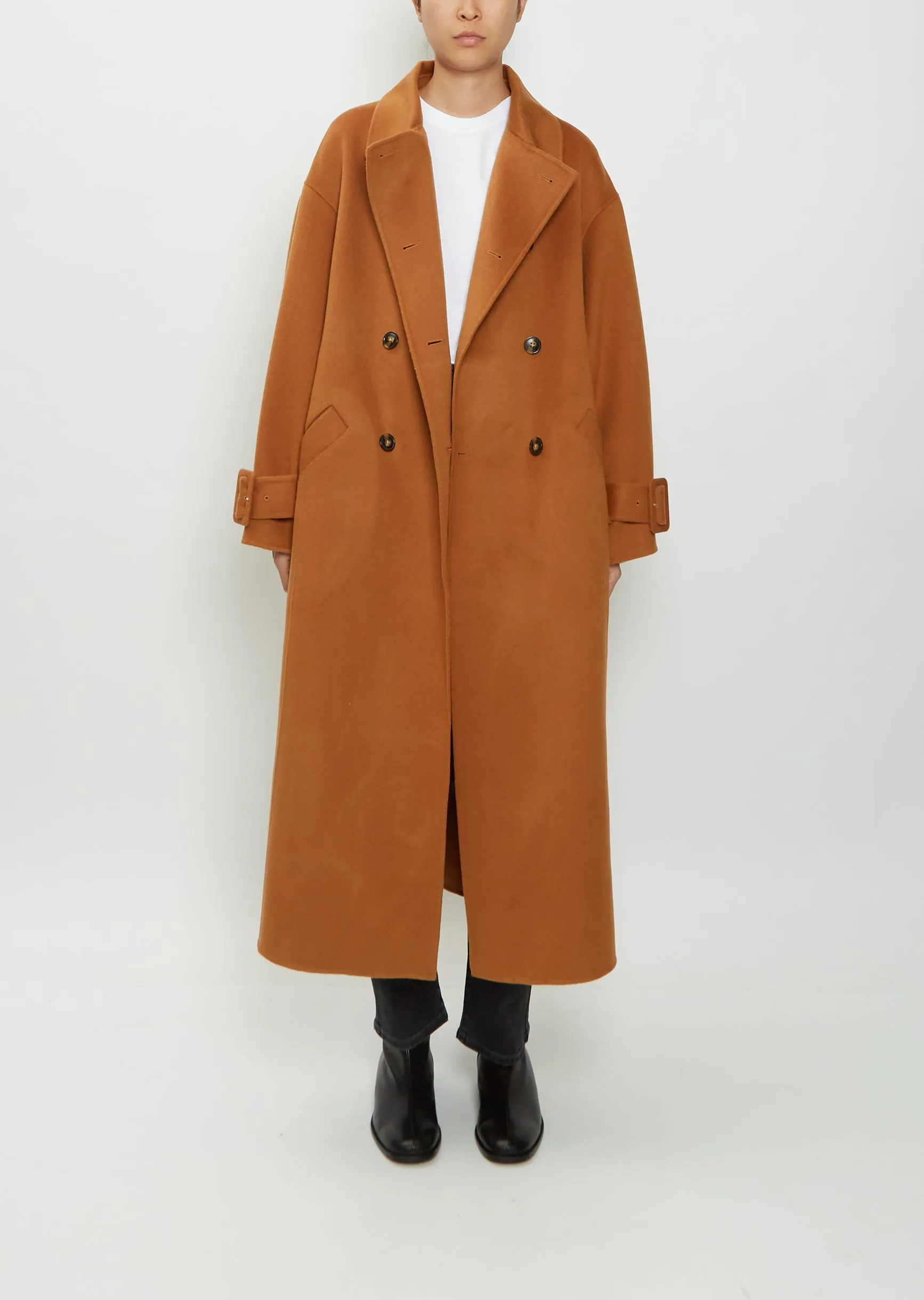 Boras Wool Cashmere Coat — Hazelnut