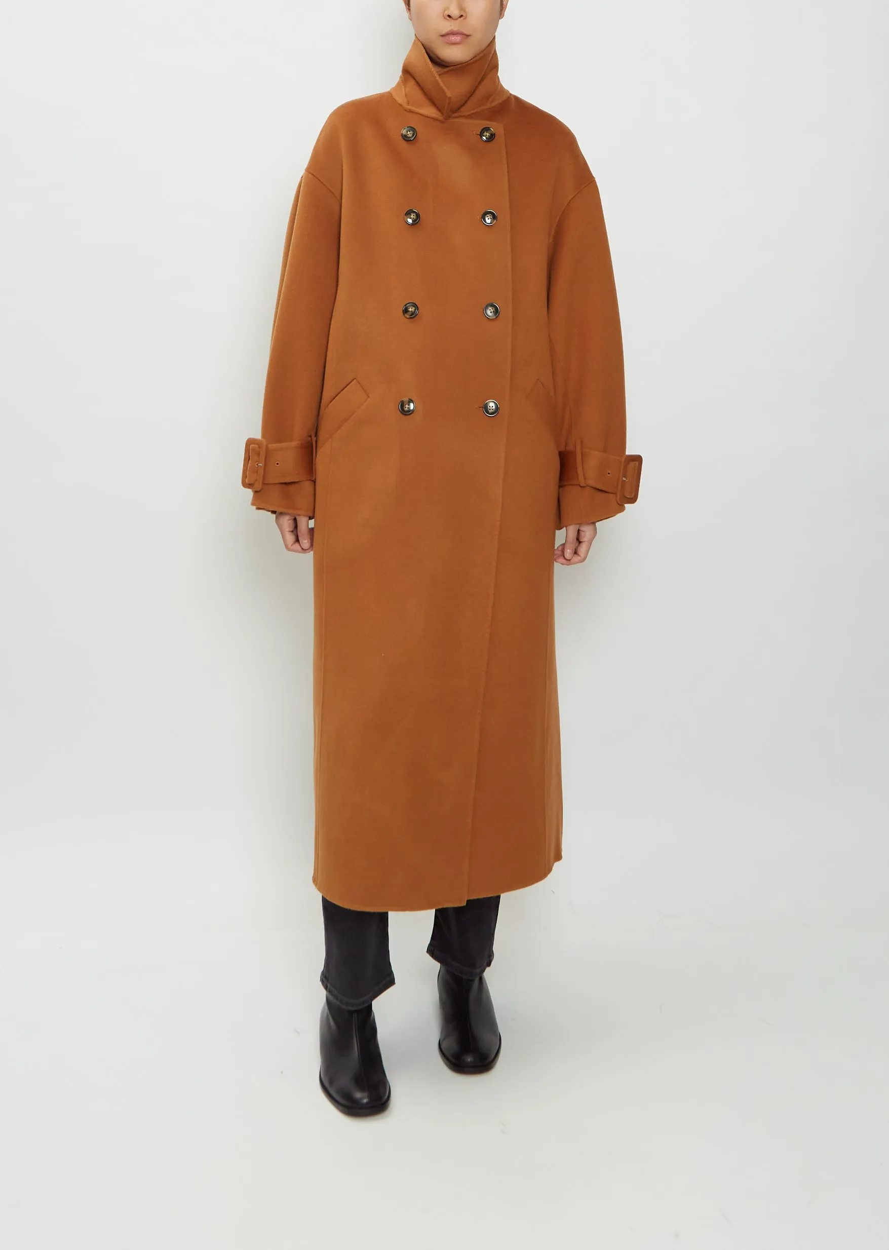 Boras Wool Cashmere Coat — Hazelnut