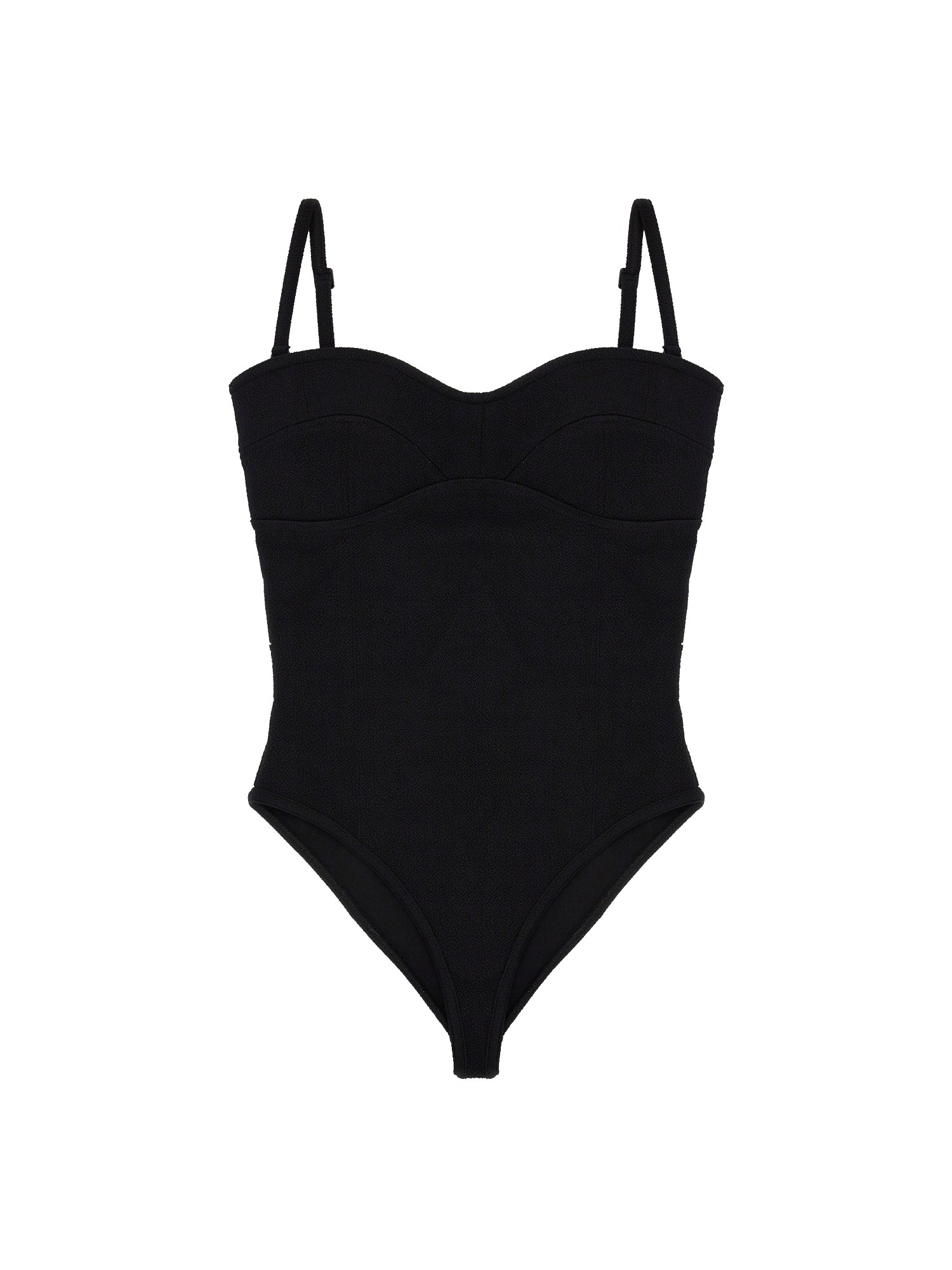 BOTTEGA VENETA    TEXTURED NYLON BUSTIER BODYSUIT