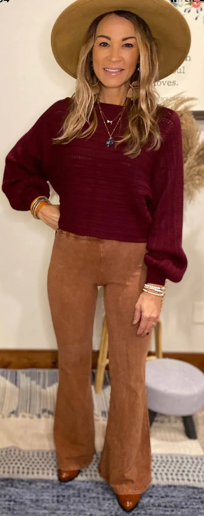 Burgundy sweater