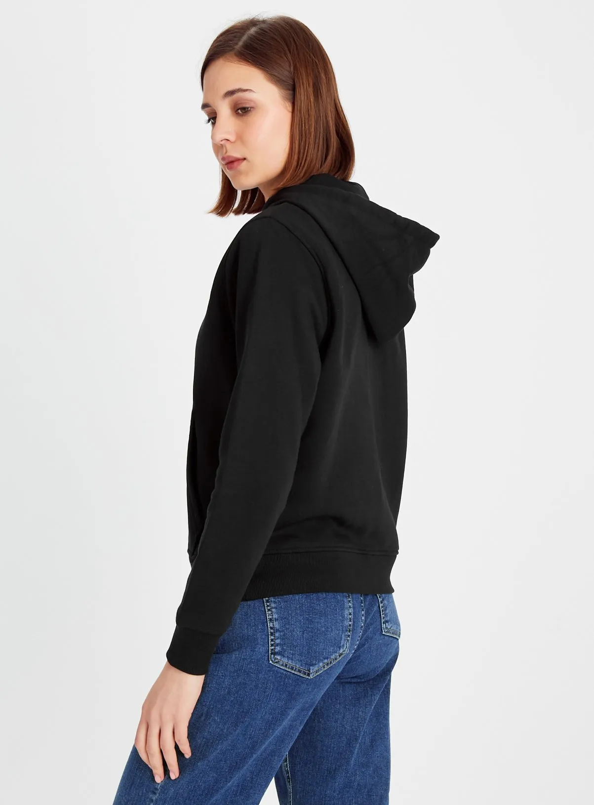 Buy Black Zip-Through Hoodie XL | Hoodies and sweatshirts | Tu