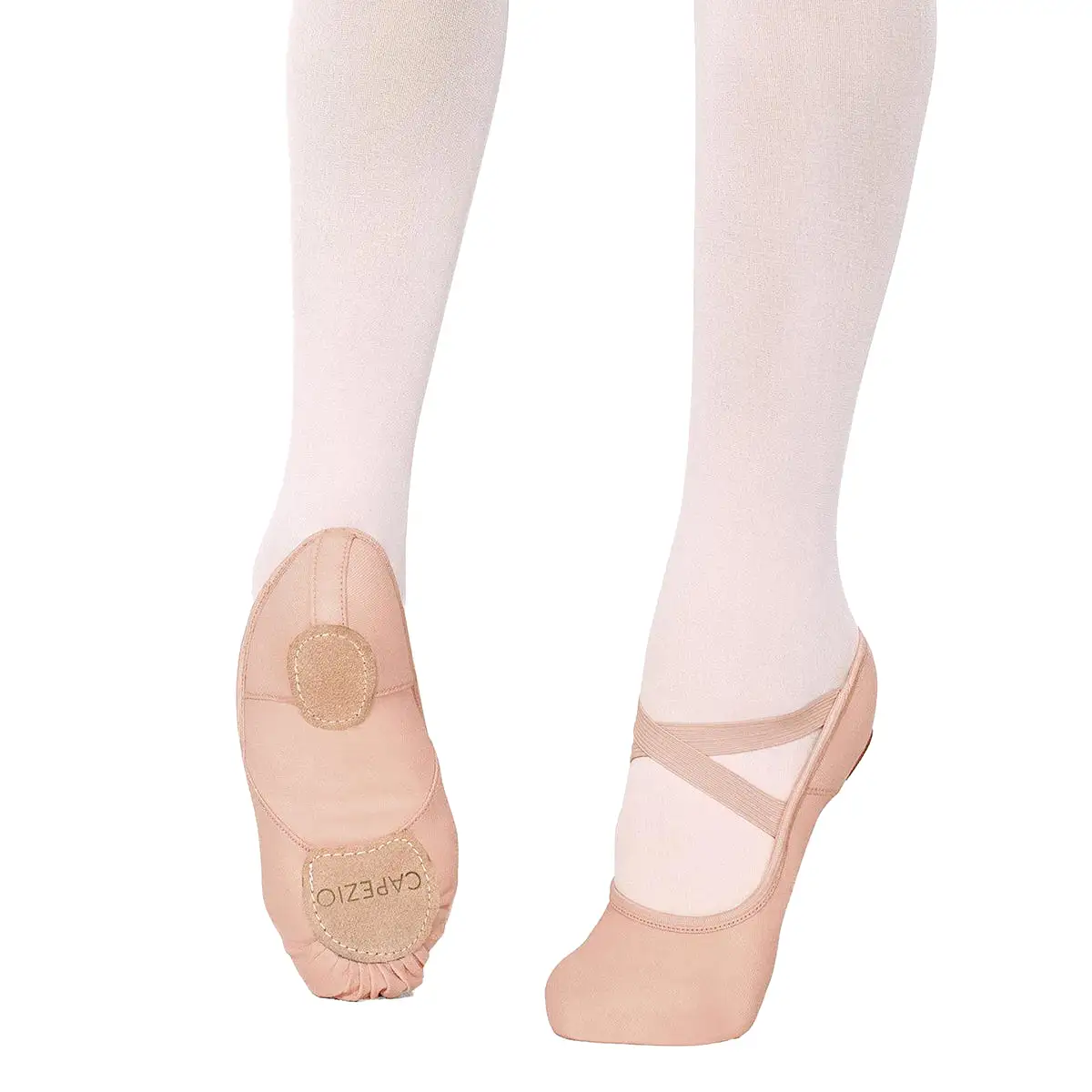 Capezio Adult Hanami Stretch Canvas Ballet Slippers - Nude