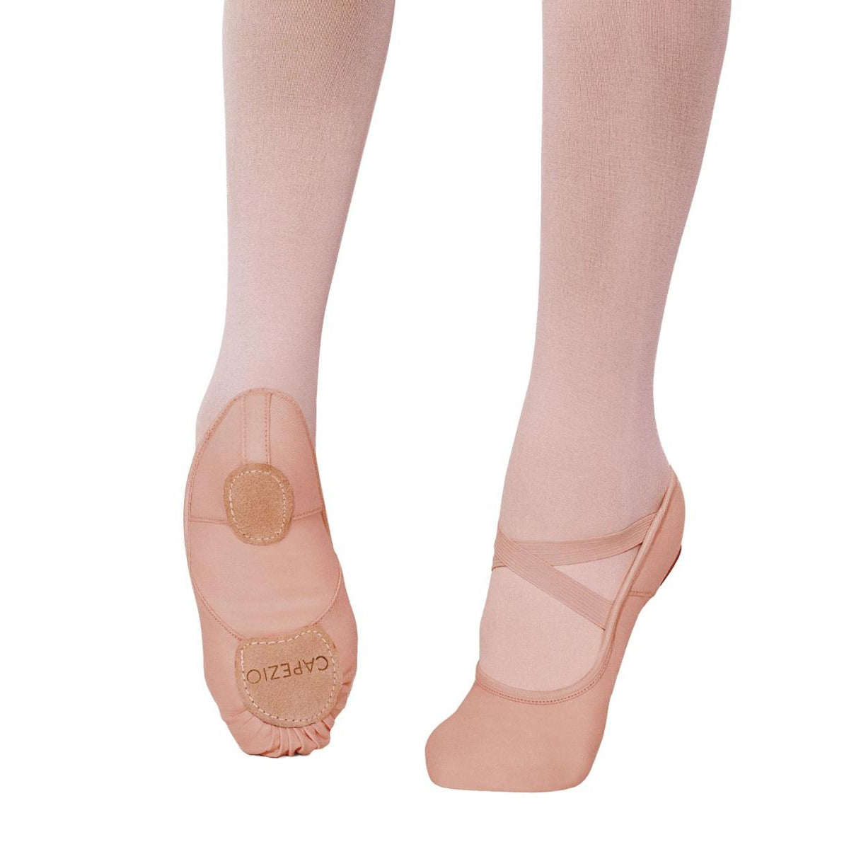 Capezio Child's Hanami Stretch Canvas Ballet Slippers - Light Suntan