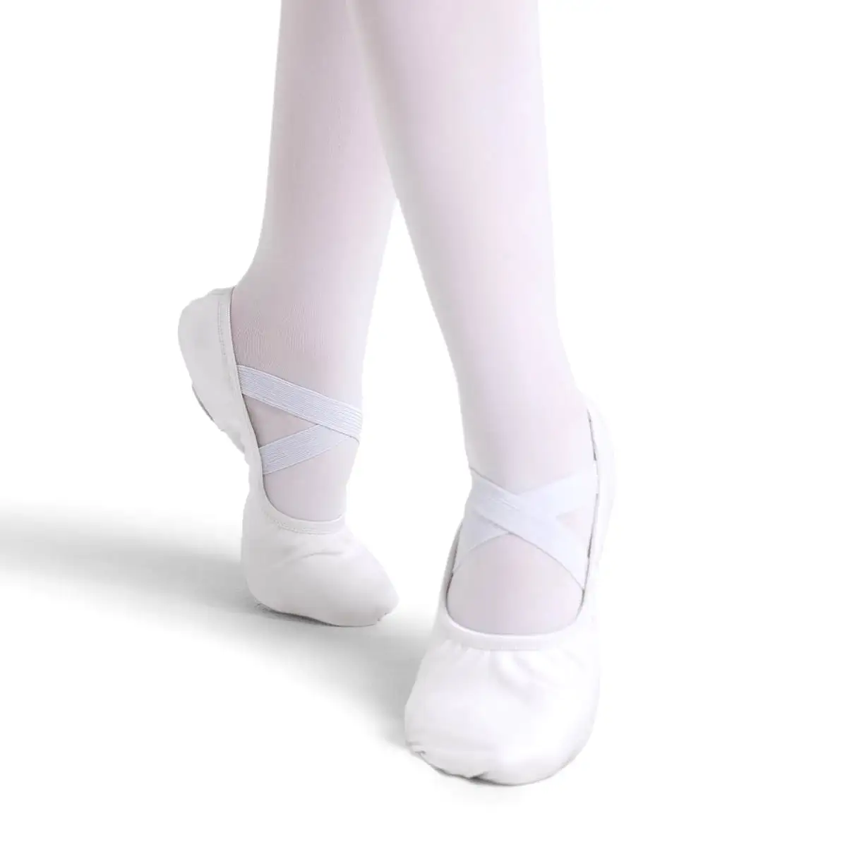 Capezio Child's Hanami Stretch Canvas Ballet Slippers - White