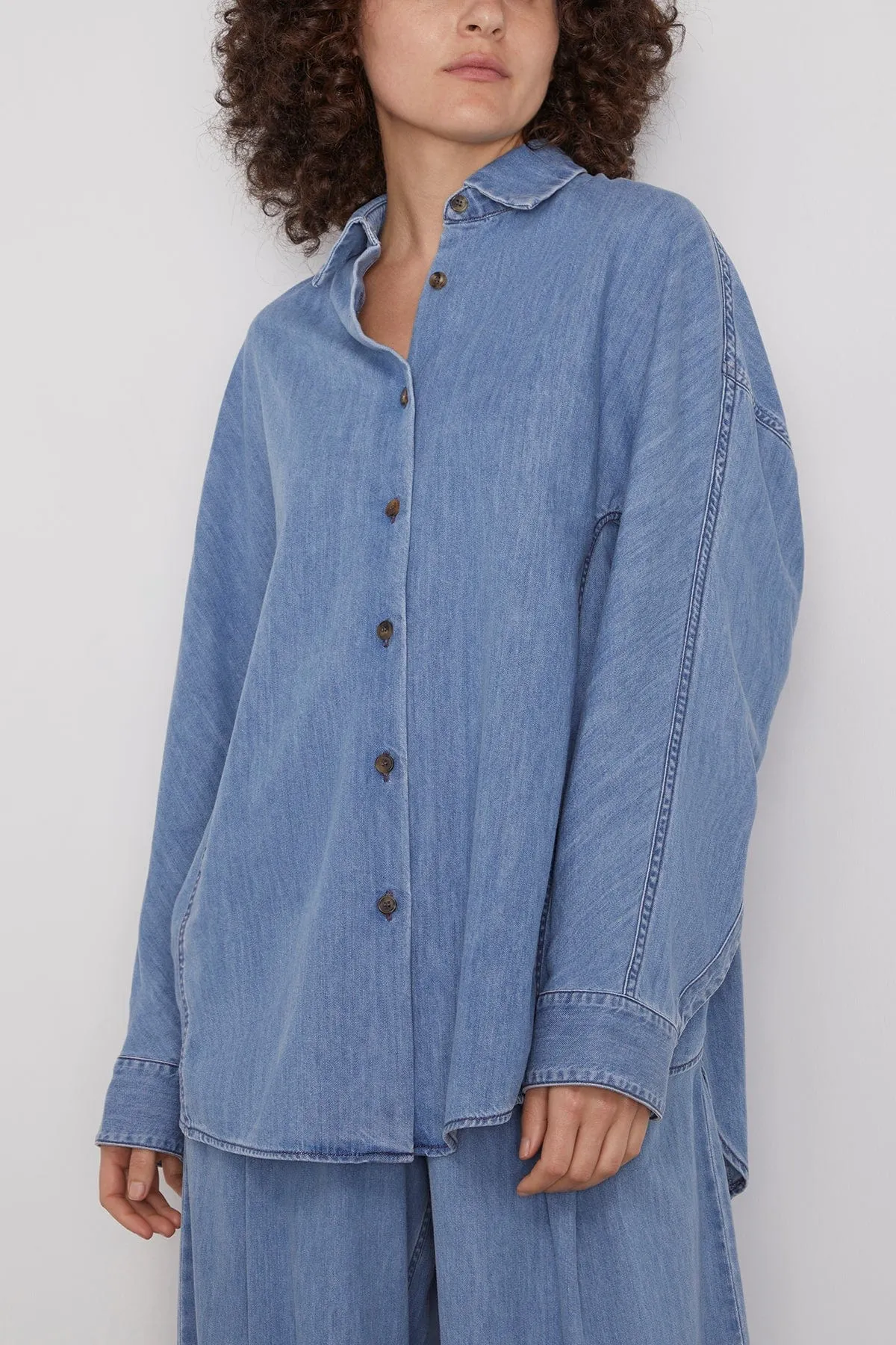 Casio Denim Shirt in Light Blue