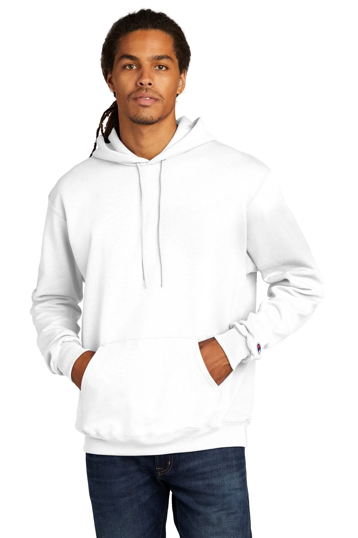 Champion Eco Fleece Pullover Hoodie S700 White