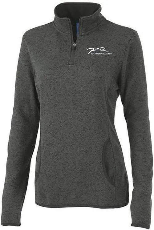 Charles River Ladies Heathered Fleece Pullover