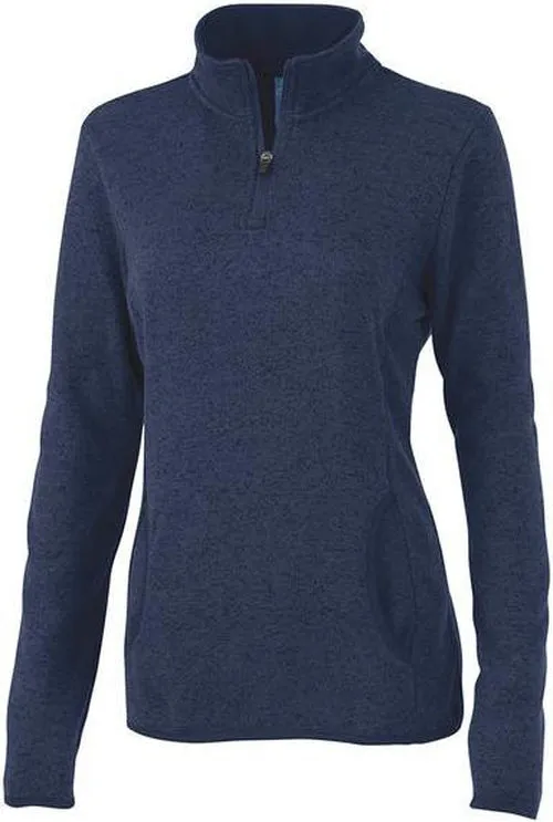 Charles River Ladies Heathered Fleece Pullover