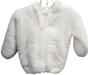 Chenille Hoodie White