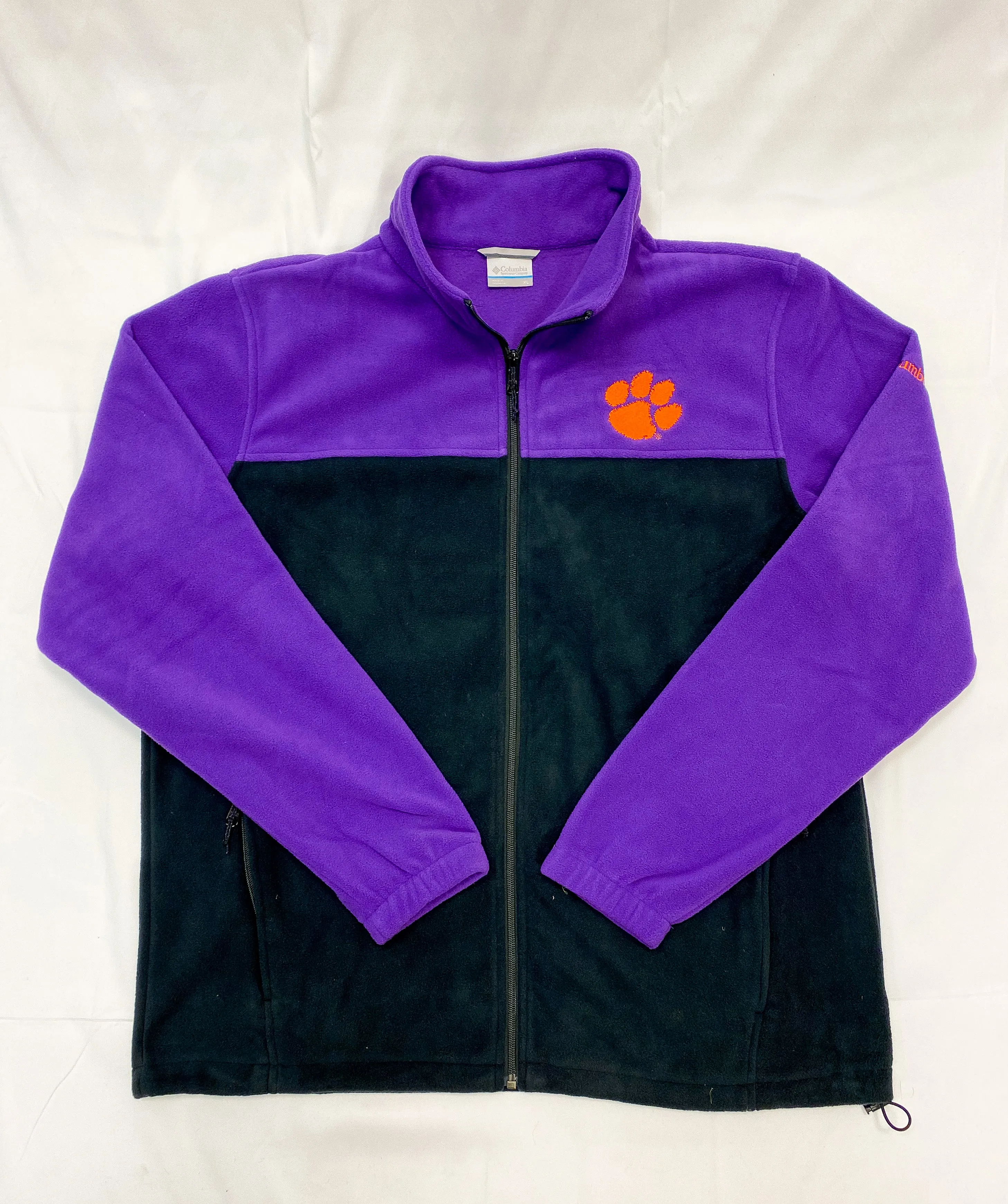 Columbia Men's Clemson Collegiate Flanker III Fleece Jacket