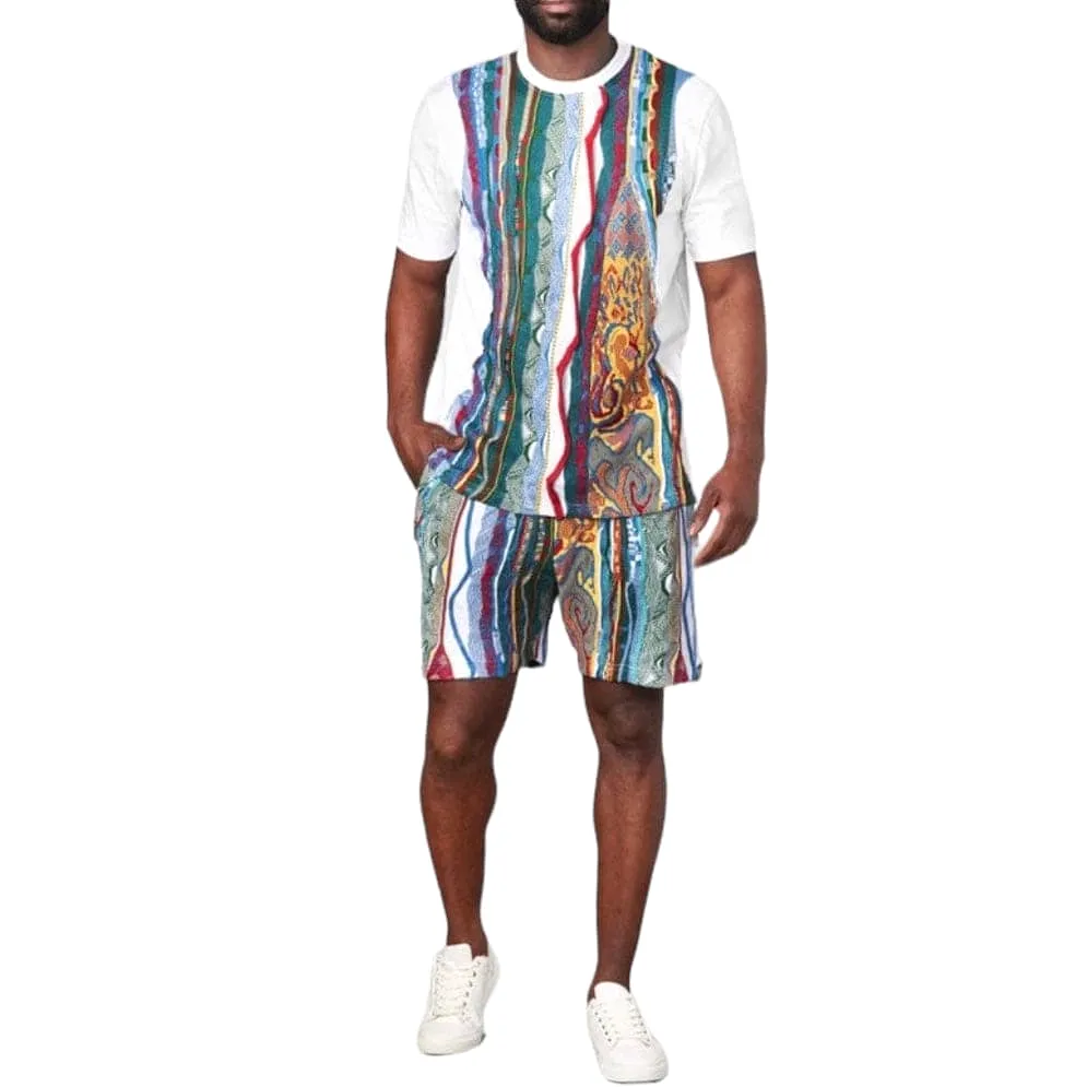 Coogi Patched Classic Knit Short (White) CG-KB-014