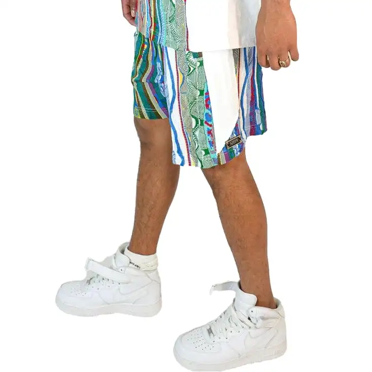 Coogi Patched Classic Knit Short (White) CG-KB-014