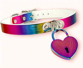 Copy of RAINBOW HEART LOCK large lock