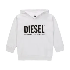 Diesel White Hoodie For Boy And Girl