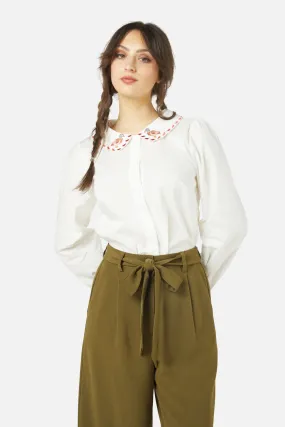 Duck Embroidered Blouse