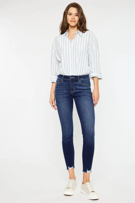 Eliza Mid Rise Ankle Skinny Jeans