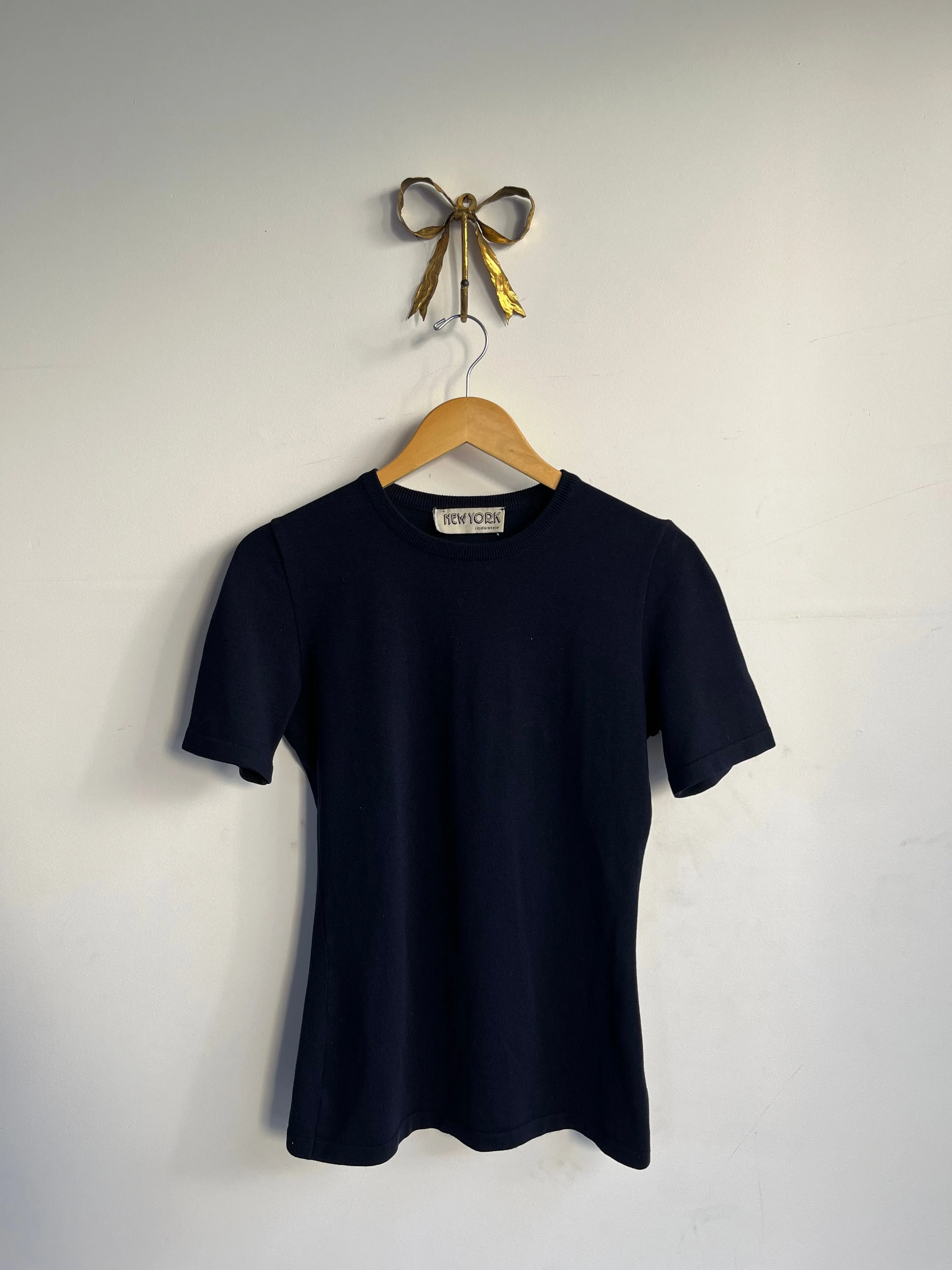 Fine Gauge Navy Sweater