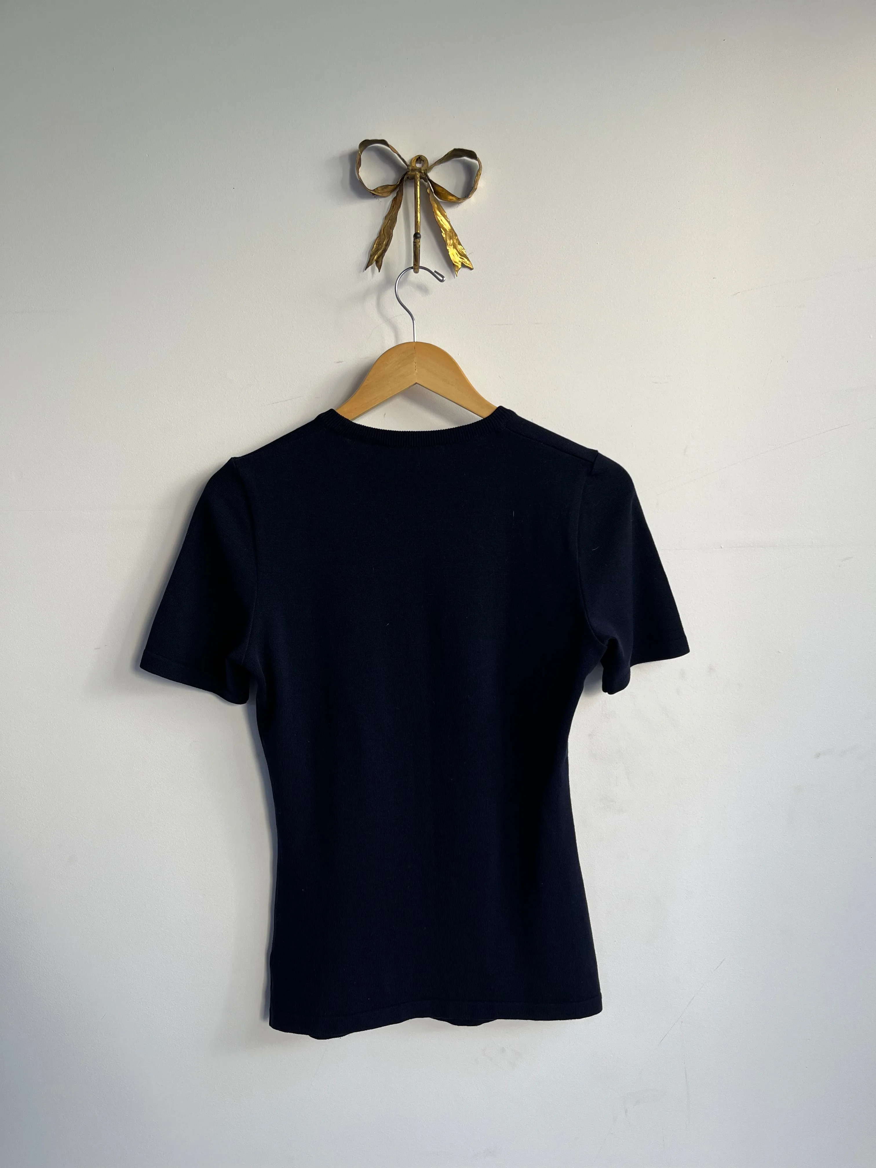 Fine Gauge Navy Sweater