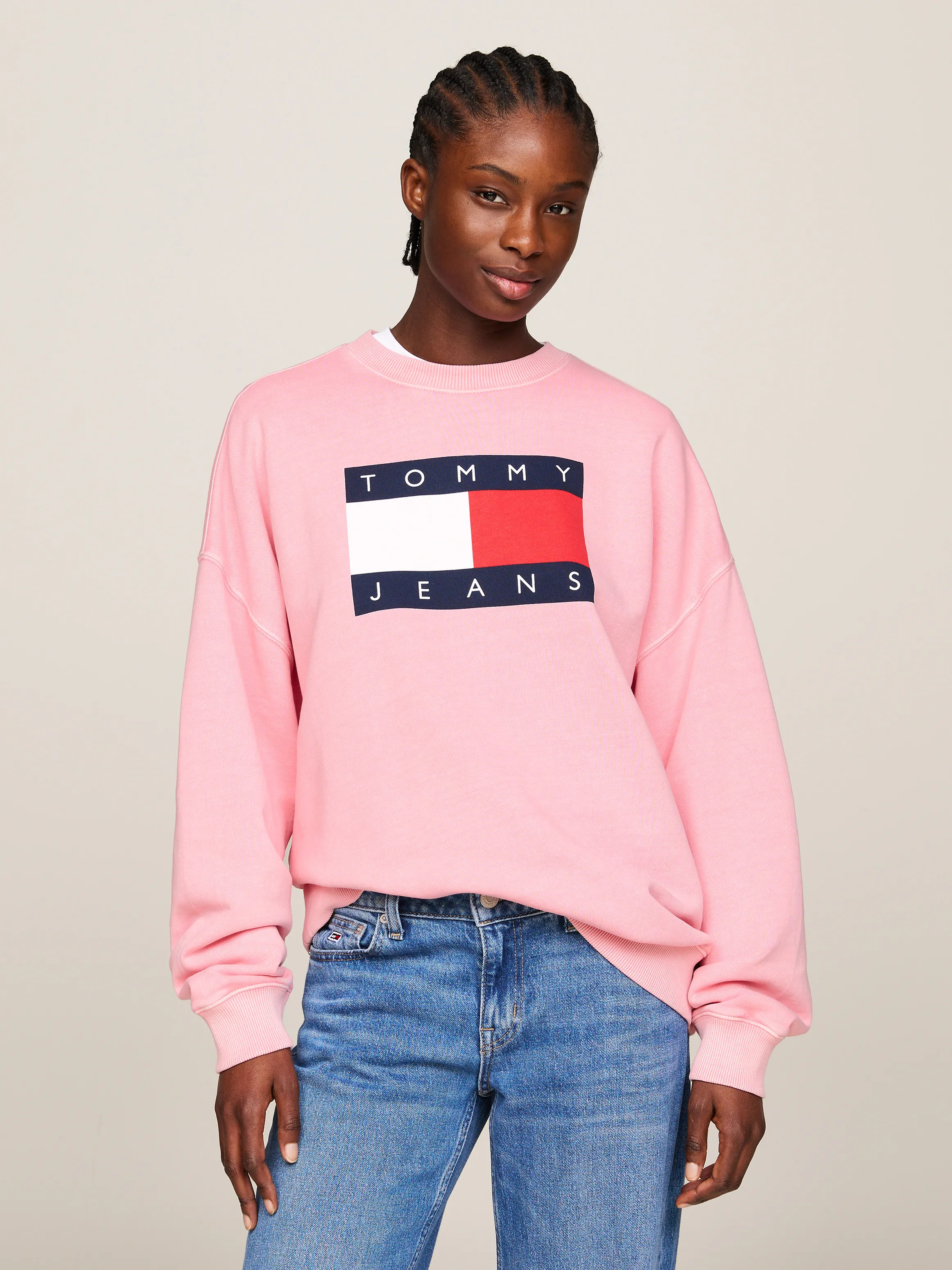 Flag Oversized Fit Sweatshirt | Sweatshirts & Hoodies | Tommy Jeans