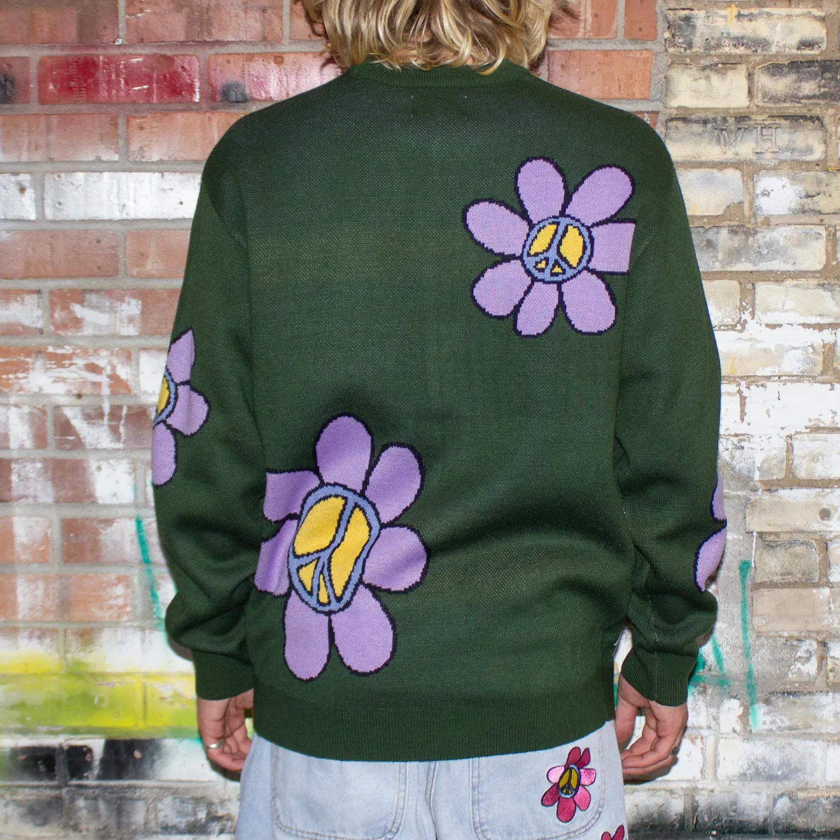 Flowers Knitted Sweater