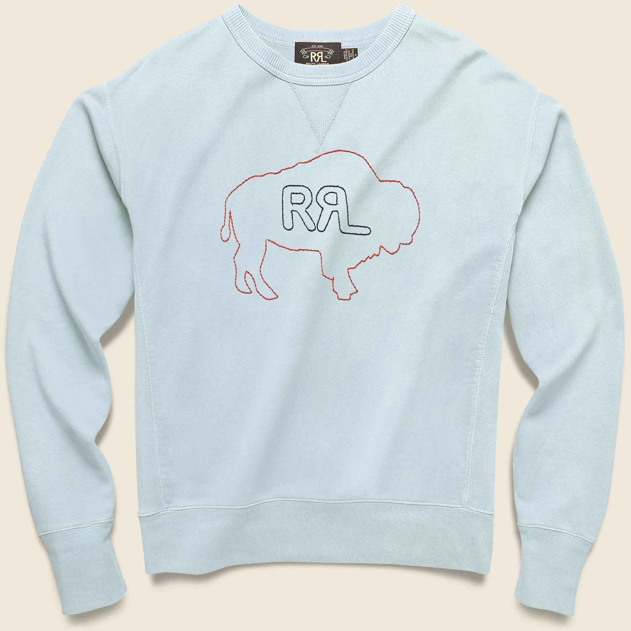 French Terry Graphic Sweatshirt - Blue