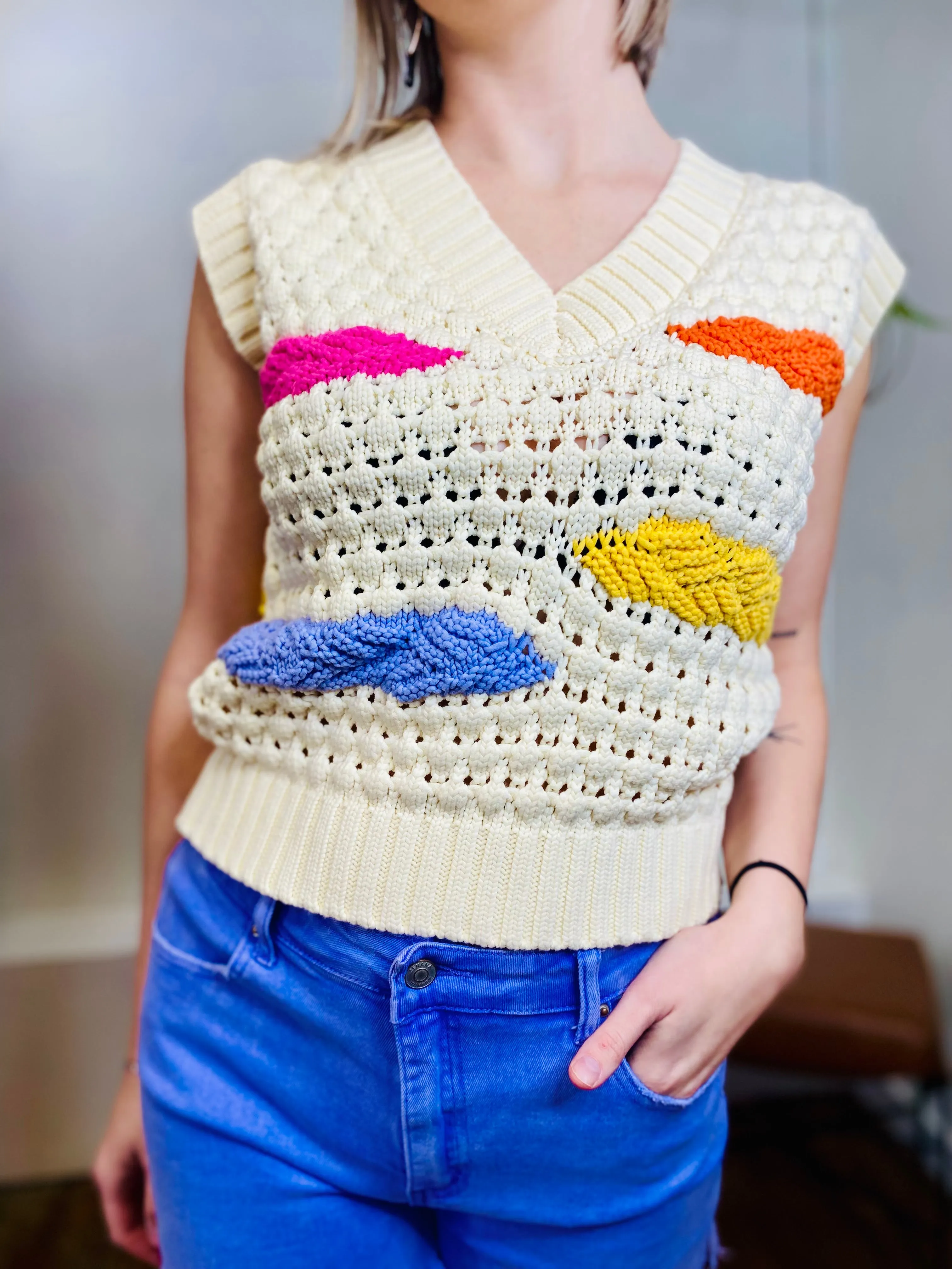 Gabra Sweater Vest DEAR JOHN