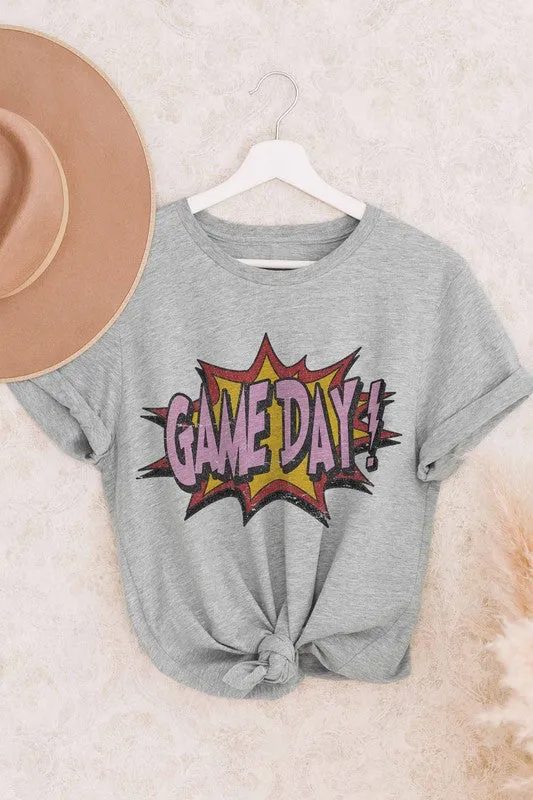 GAME DAY GRAPHIC TEE PLUS SIZE