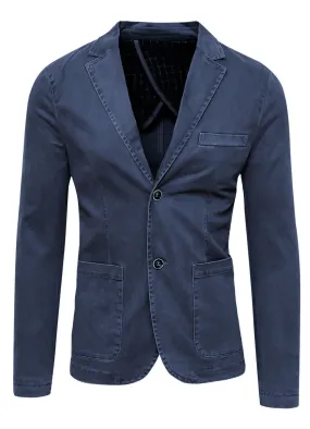 Giacca uomo Cristiano Battistini blu scuro slim fit elegante casual Blazer