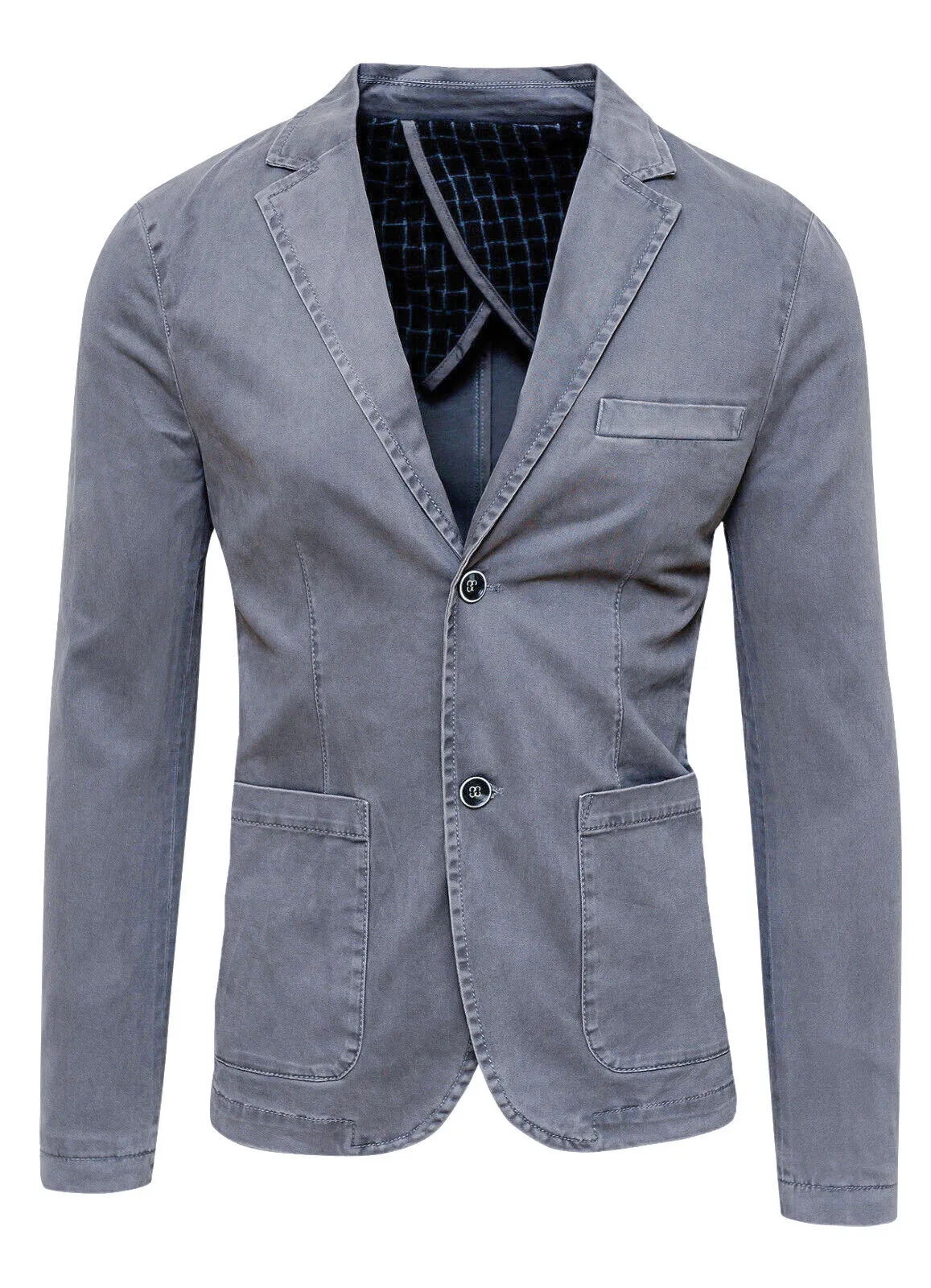 Giacca uomo Cristiano Battistini grigio chiaro slim fit elegante casual Blazer