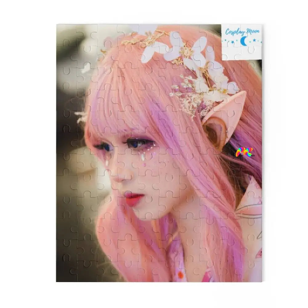 Girl Elf With Pink Wig Puzzle (120, 252, 500-Piece)