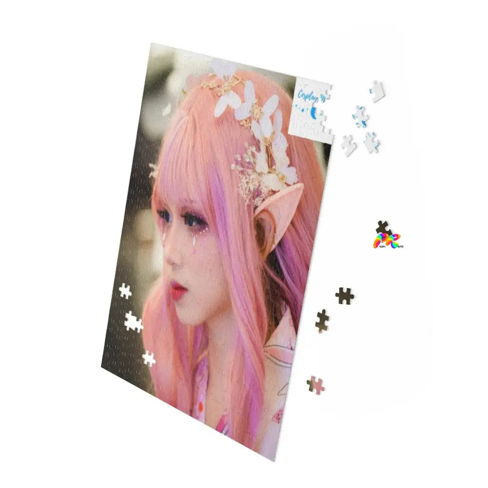 Girl Elf With Pink Wig Puzzle (120, 252, 500-Piece)