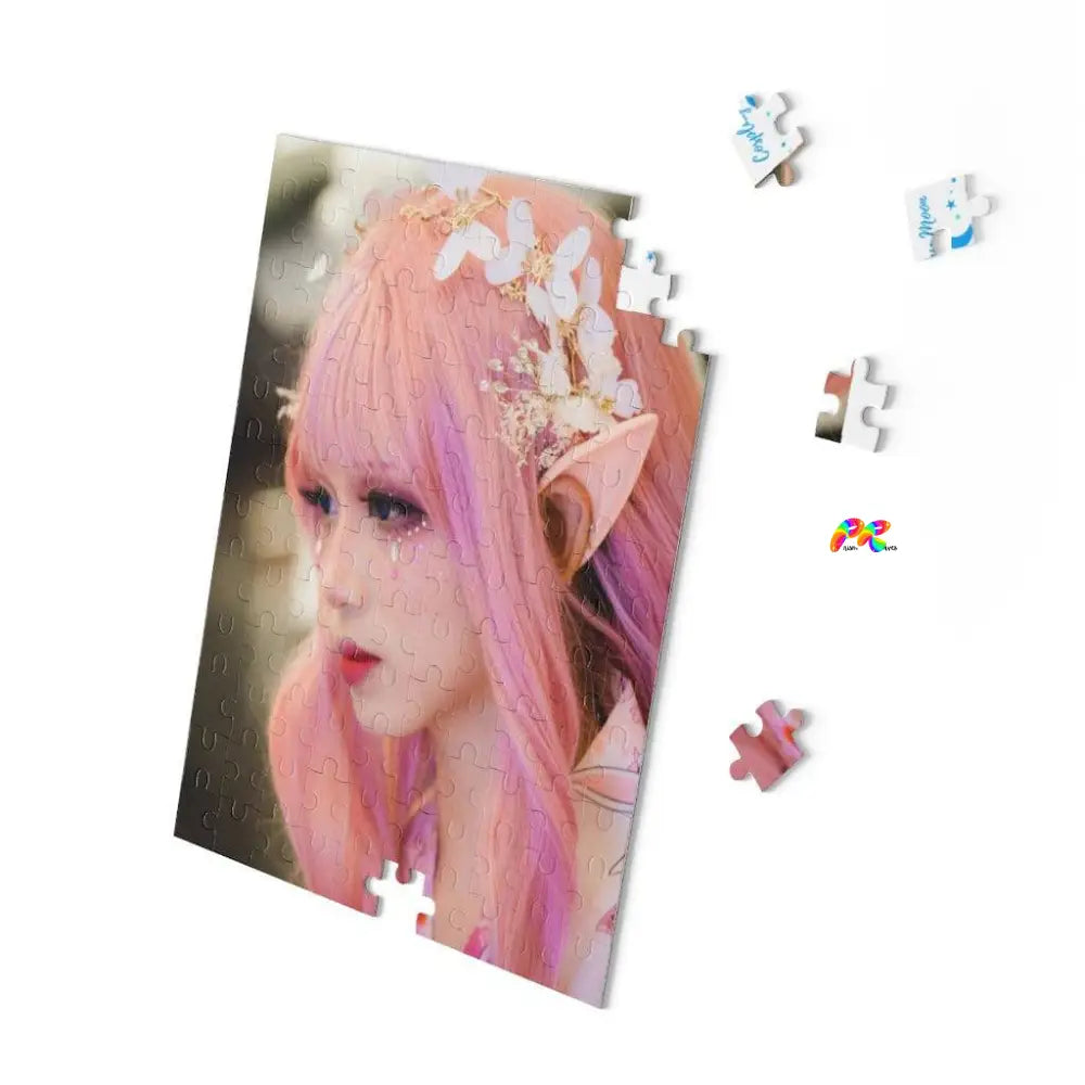 Girl Elf With Pink Wig Puzzle (120, 252, 500-Piece)