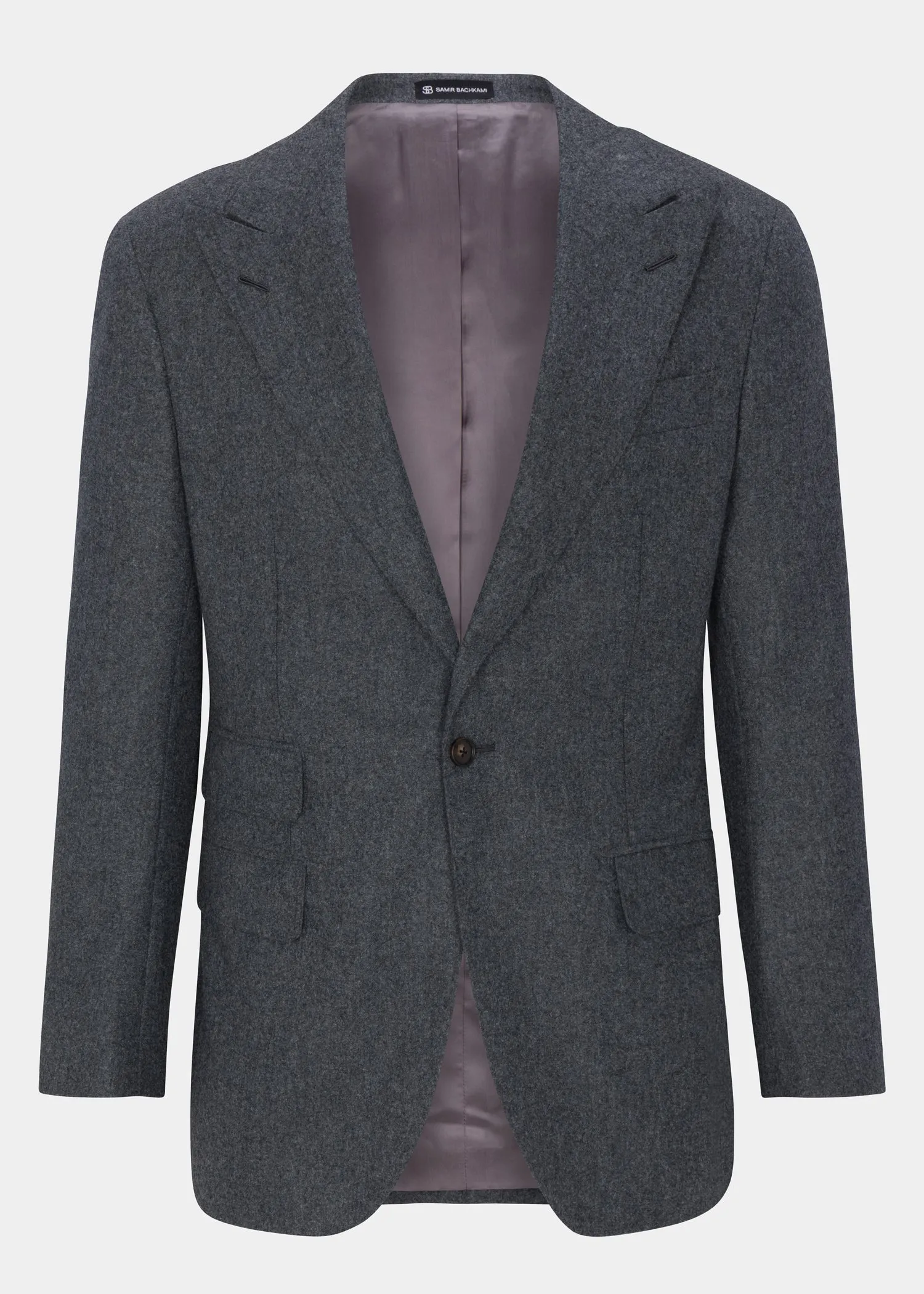 Grey Single Breasted Jacket - 38R