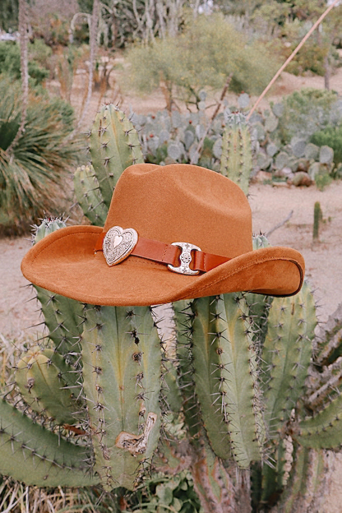 Heart Of Gold Cowgirl Hat - Brown