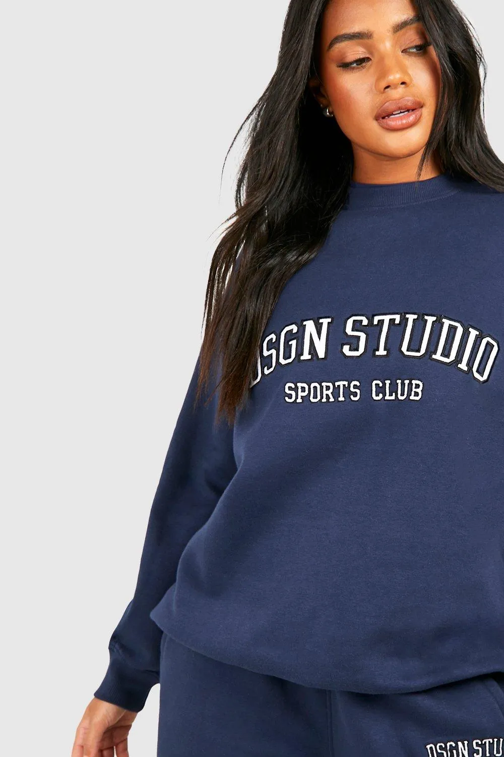 Hoodies & Sweatshirts | Dsgn Studio Applique Oversized Sweatshirt | boohoo