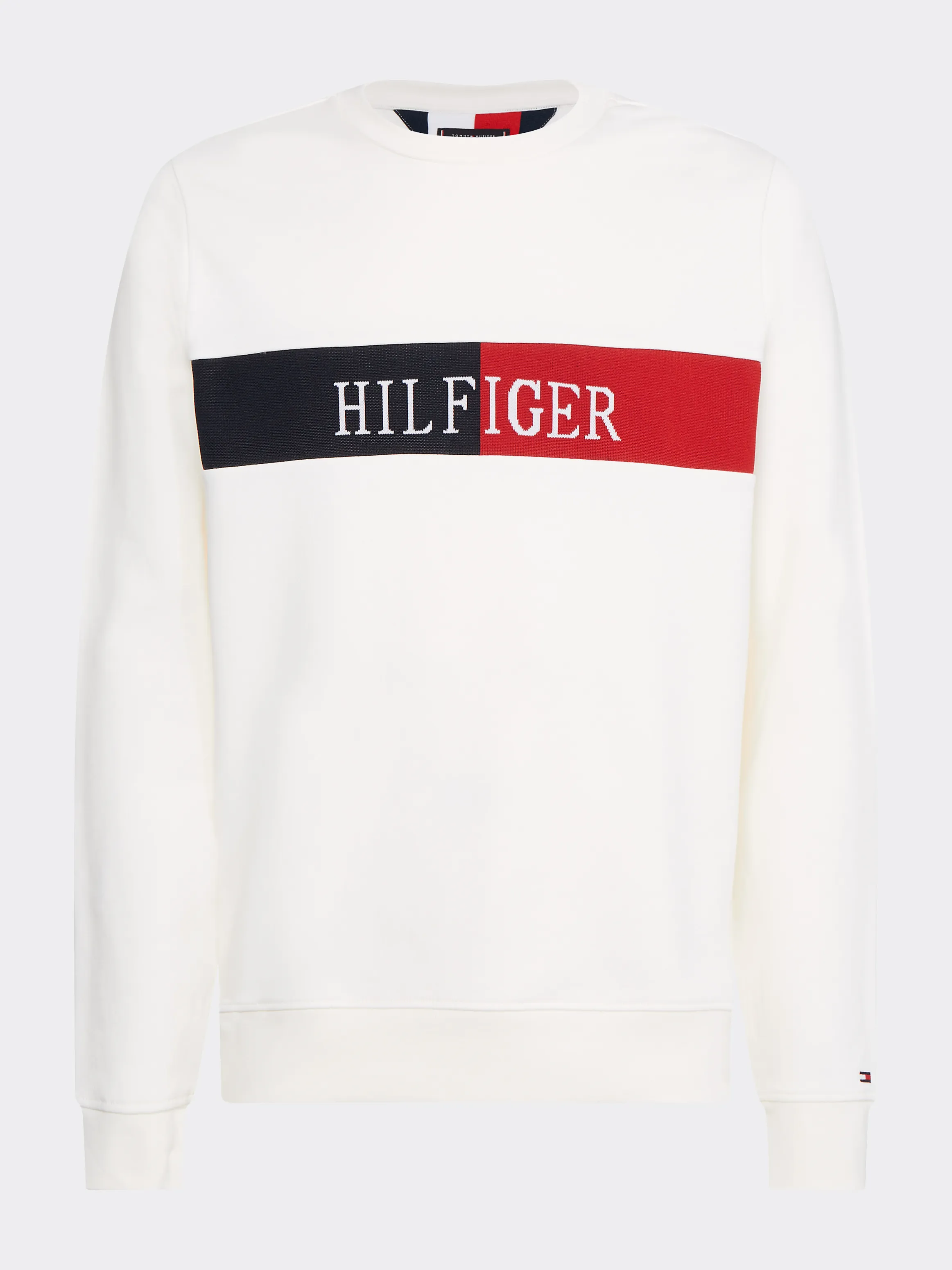 Intarsia Logo Cotton Terry Sweatshirt | Sweatshirts & Hoodies | Tommy Hilfiger