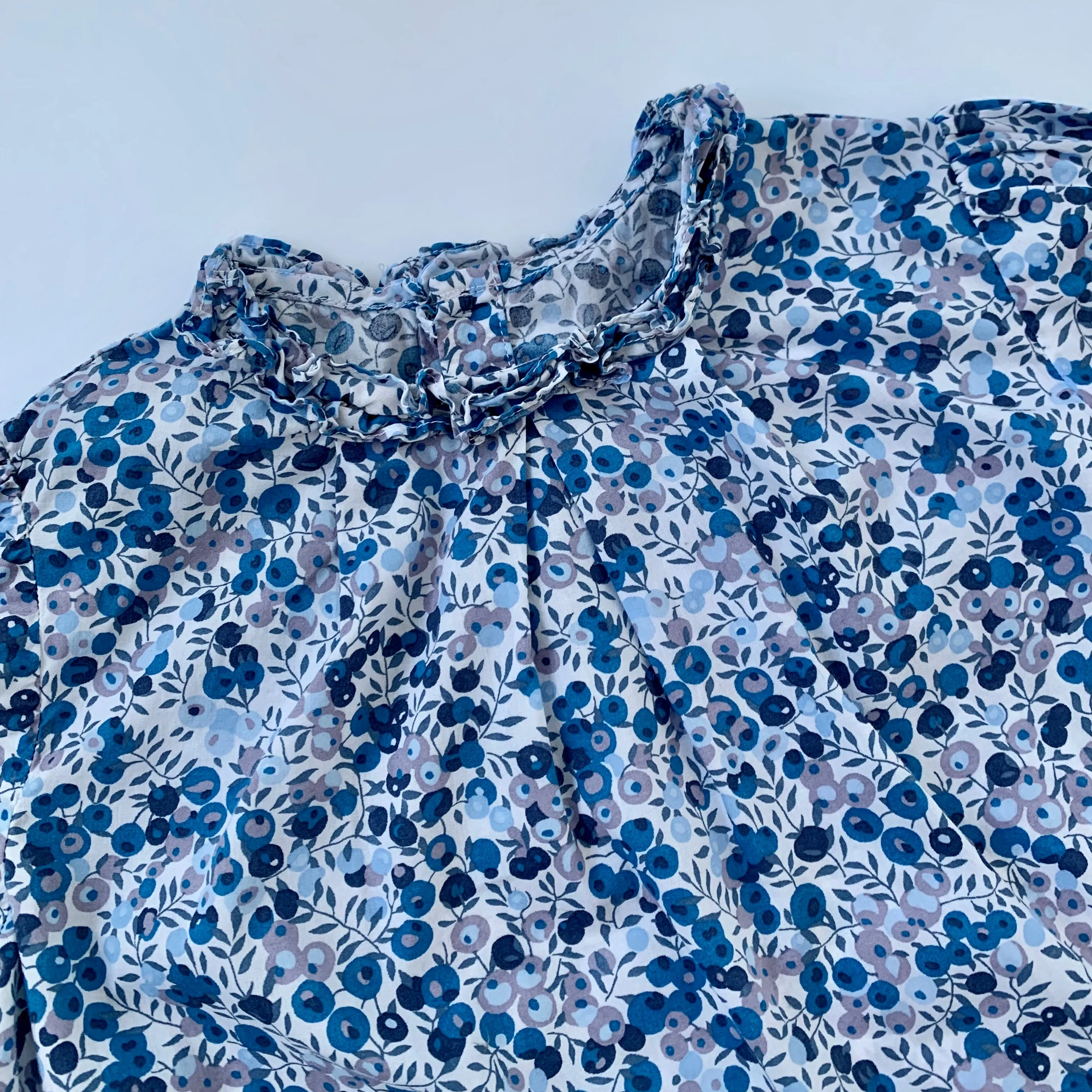 Jacadi Blue Wiltshire D Liberty Print Blouse: 4 Years