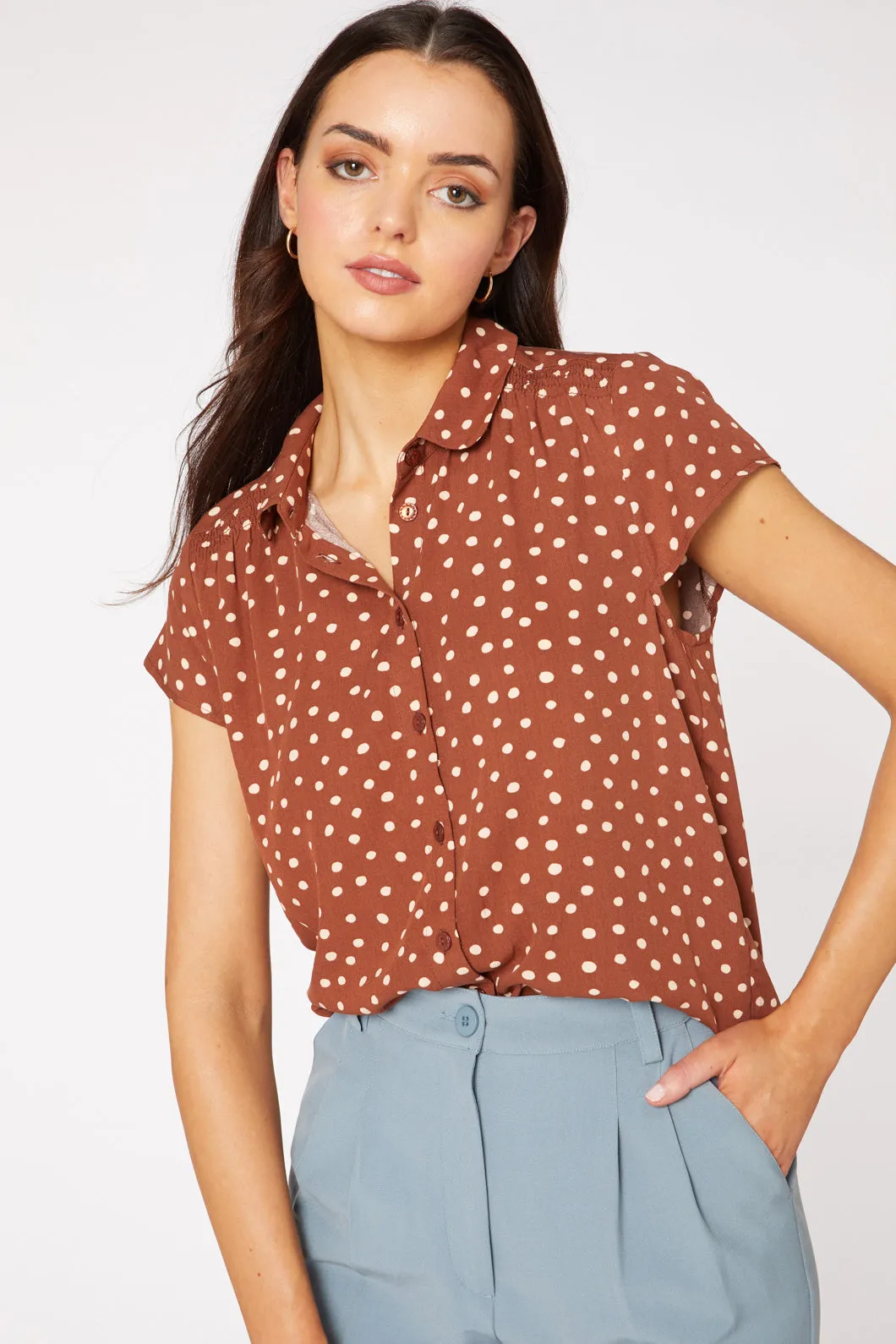 Juliette Spot Blouse