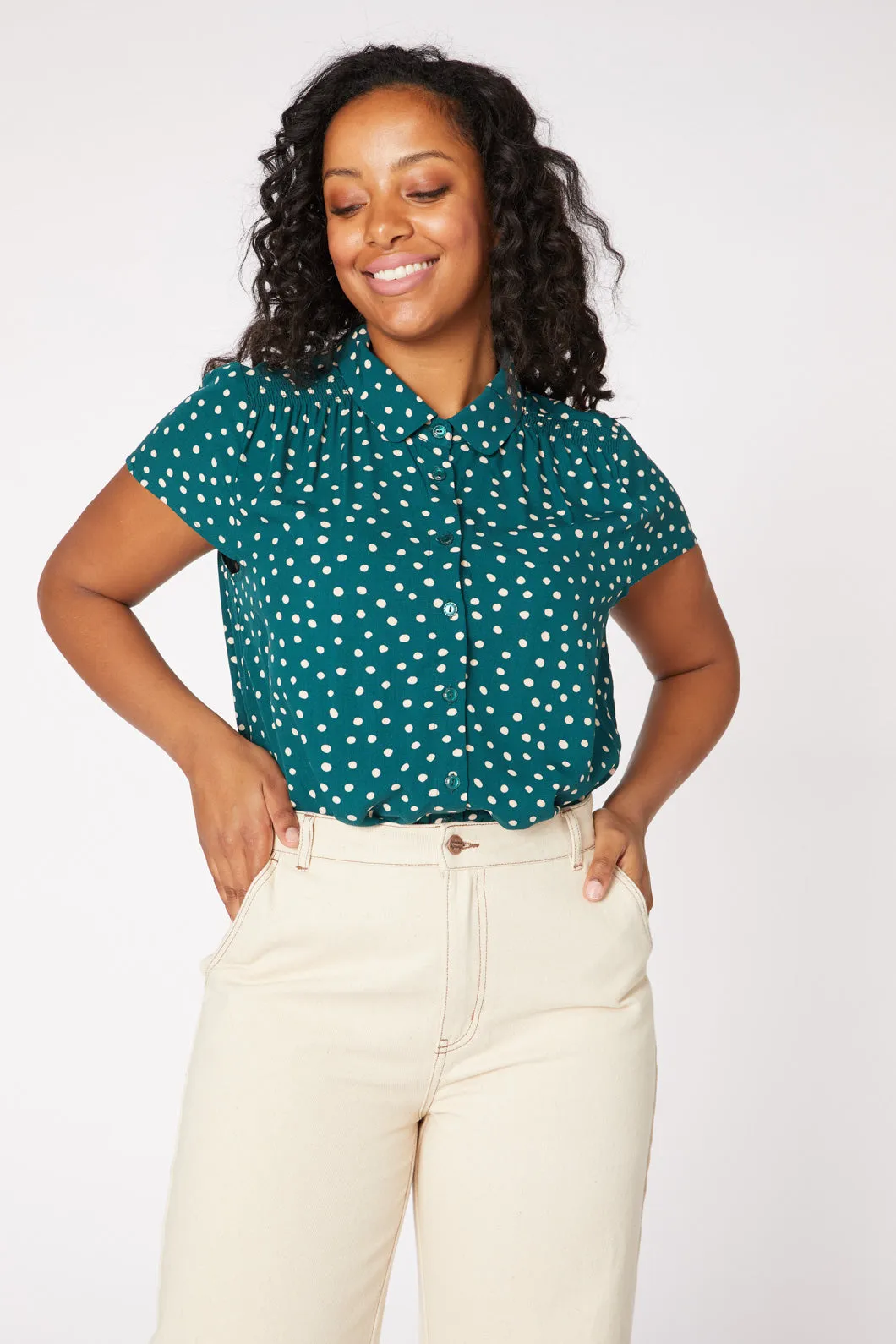 Juliette Spot Blouse