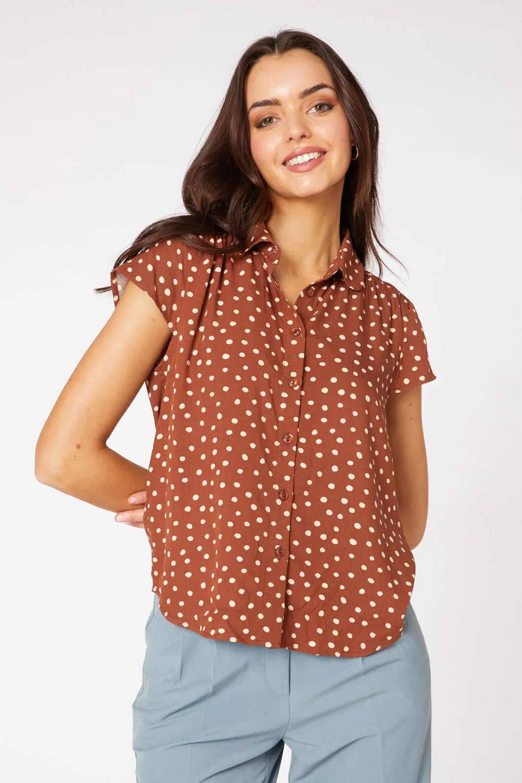 Juliette Spot Blouse