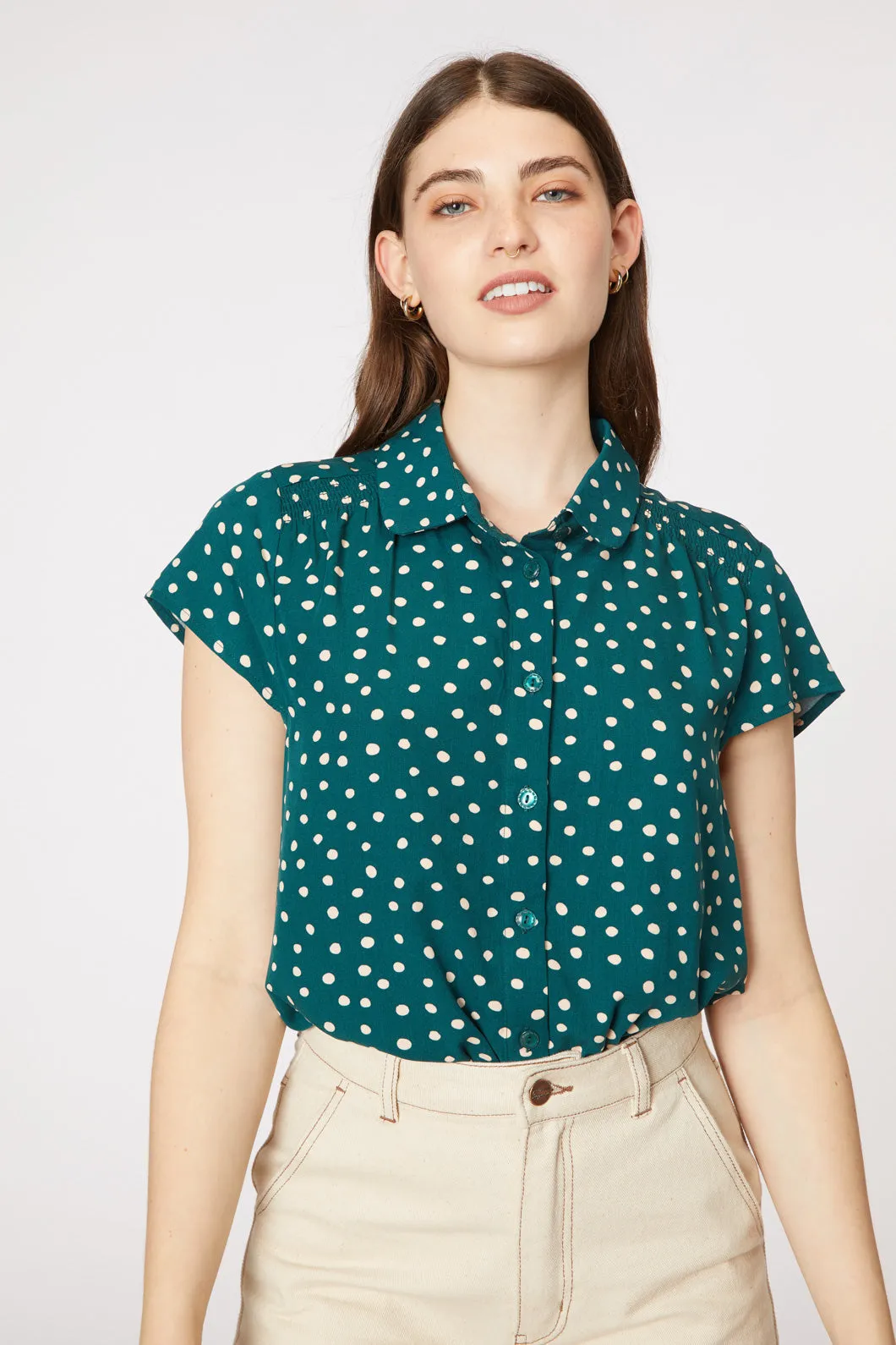 Juliette Spot Blouse